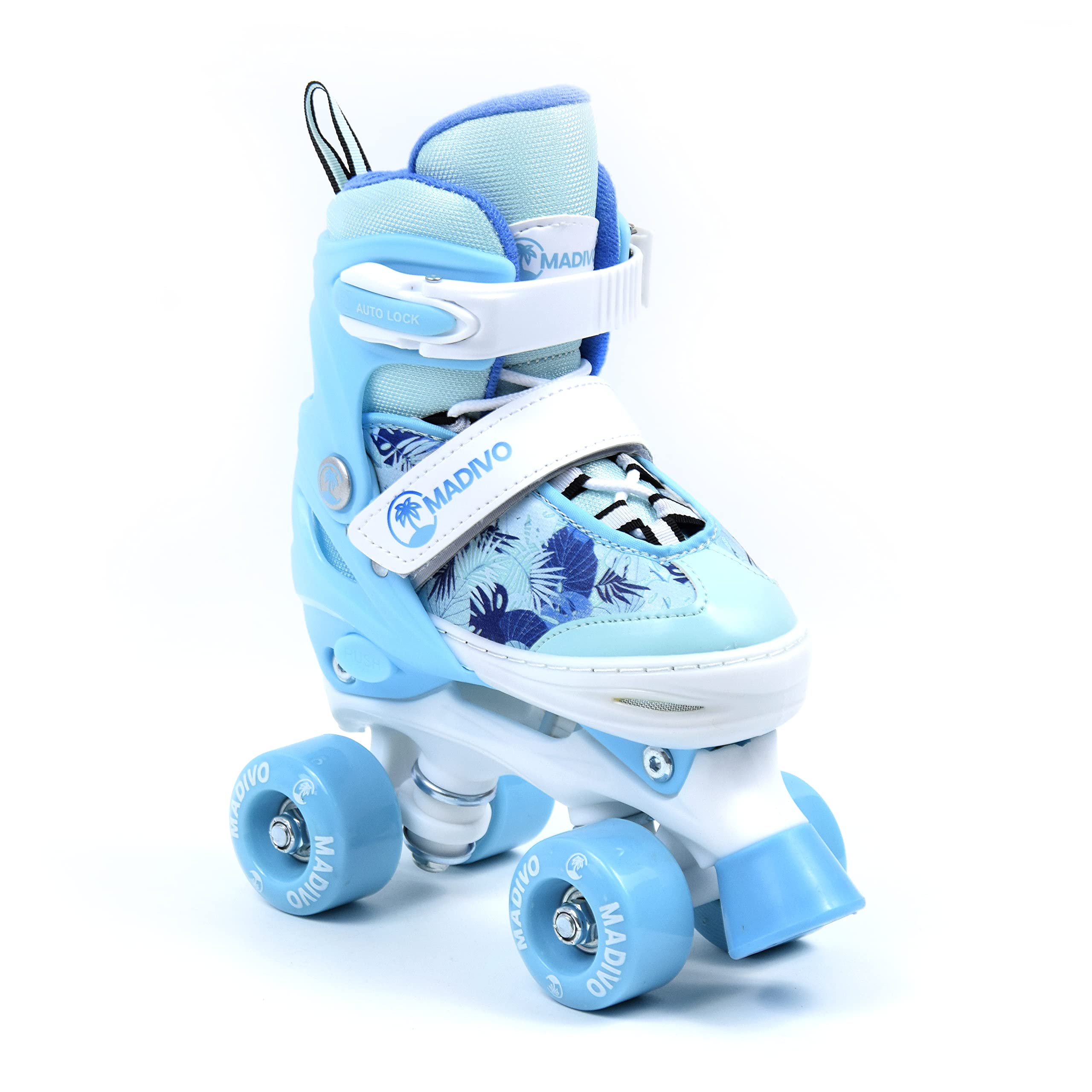 MADIVO Love Kinder Mädchen Rollschuhe VERSTELLBAR | Ideal für Kinder und Jugendliche | Größenverstellbare Roller Skates | Größen: 30-33, 34-37