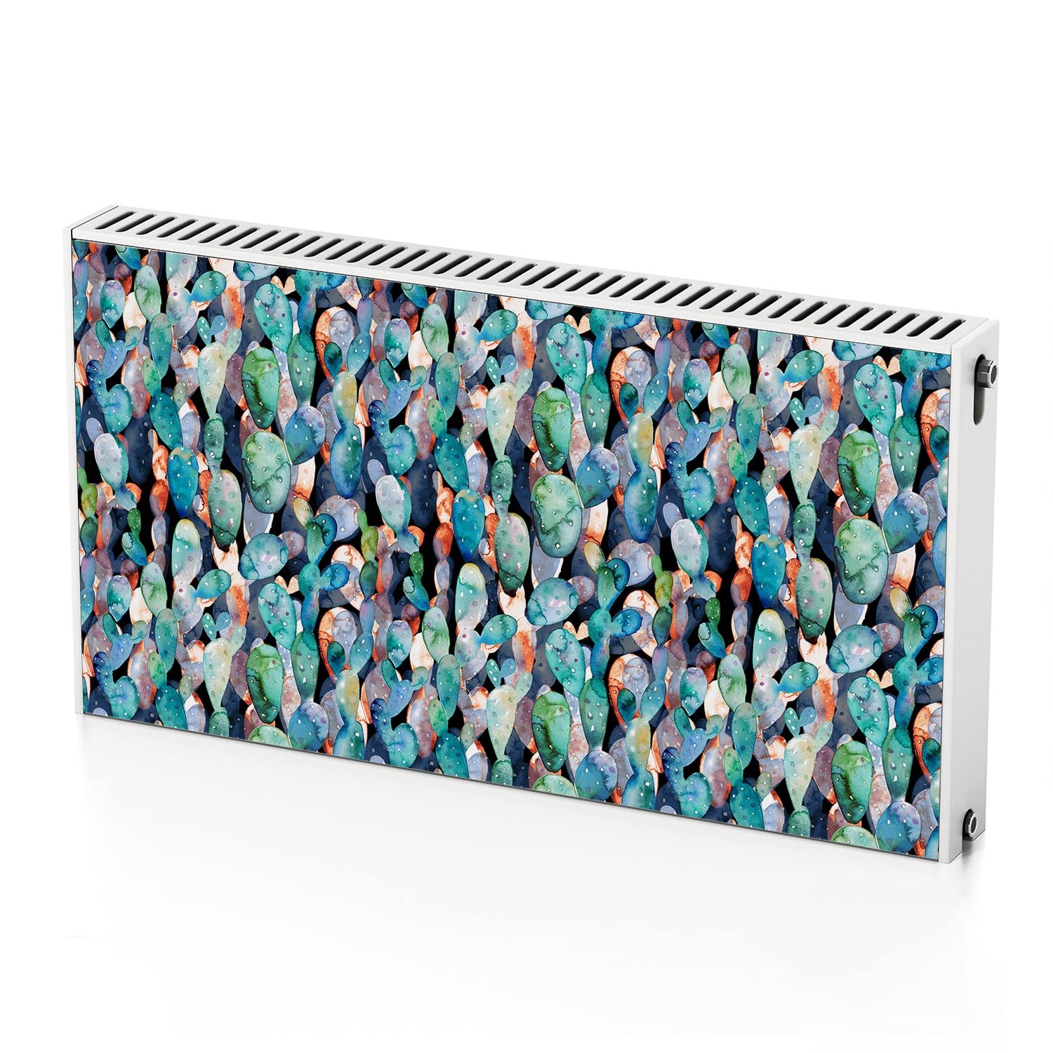 Autocollant de radiateur aimant cactus 110x60 pour masquer un chauffage
