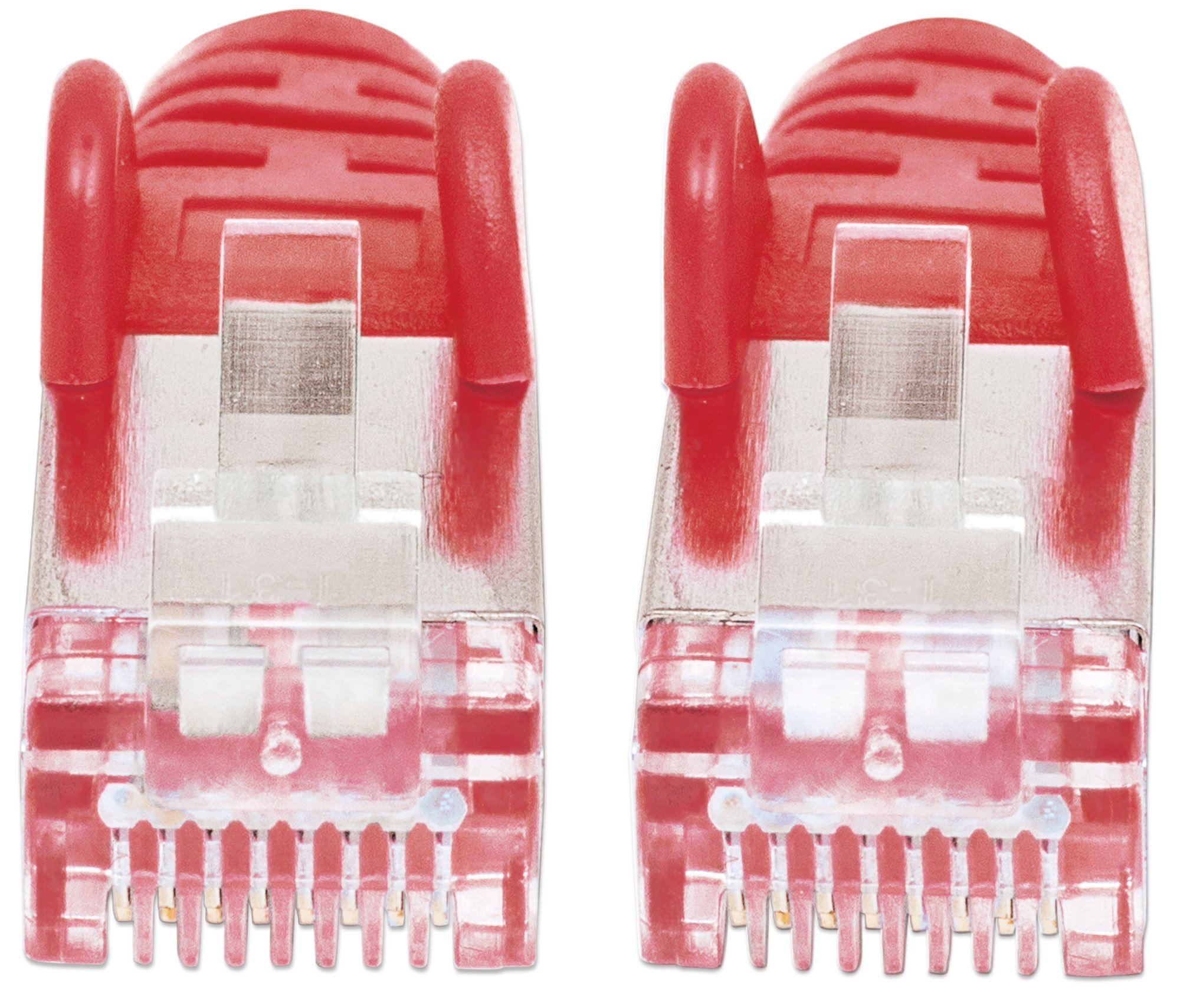 Cable de red cat.7 Plug RJ45 6 A S/FTP LSZH 30 m rojo