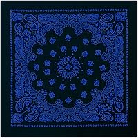 Rothco Trainmen Paisley Bandana 22x22 Inch - 100% Cotton Multifunctional Headband, Neck Gaiter, Dust Mask