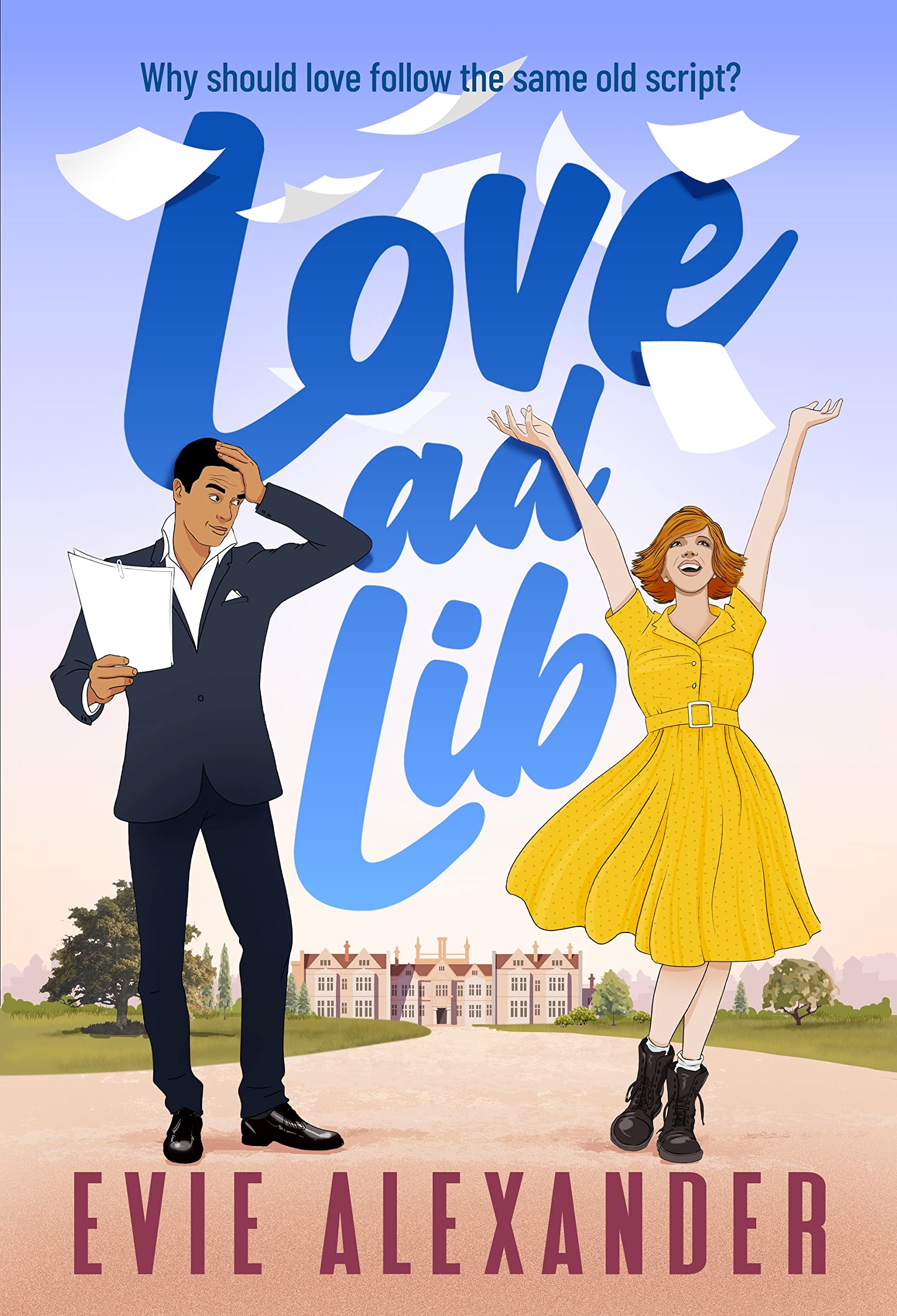 Love ad Lib: A Fake Relationship, Grumpy Sunshine, Small Town, Steamy Romcom! (Foxbrooke Book 1)