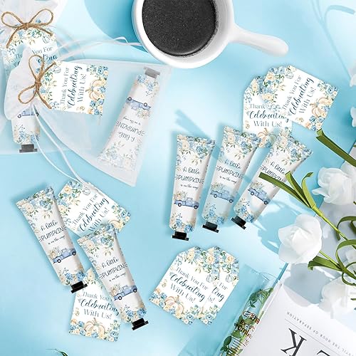 Miniatura 4 de 50 juegos de crema de manos de otoño a granel con una pequeña calabaza, regalos de fiesta de baby shower para invitados, despedida de soltera,