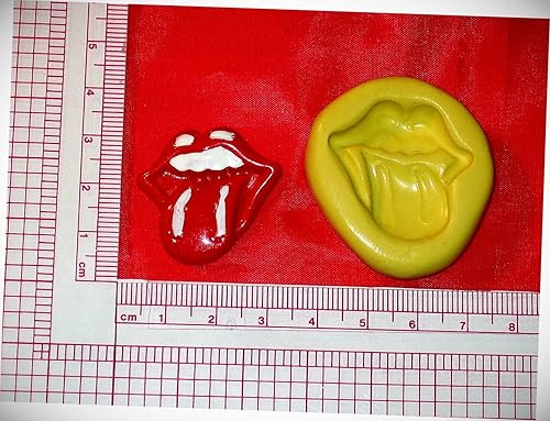 Moldes de chocolate Labios y Lengua Símbolo Logo Silicona Molde #203 Fondant Cake Chocolate Candy Cookie Candy Candy Moldes Silicona