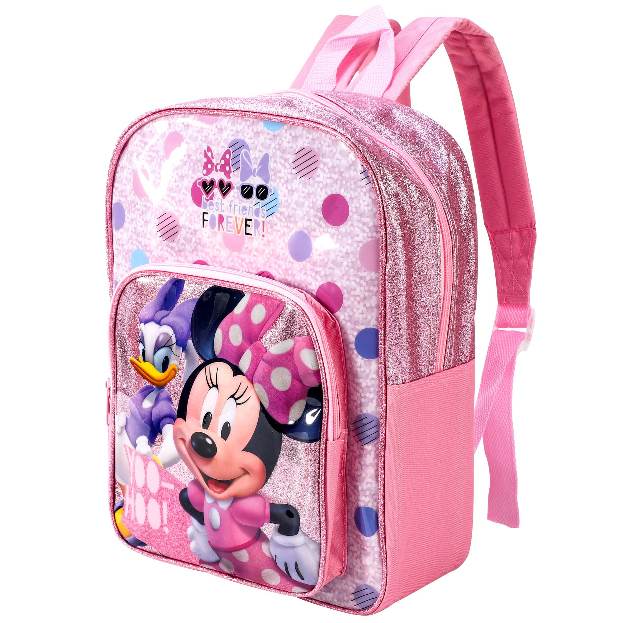 Minnie Pink Mouse Deluxe Glitter Backpack