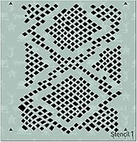 Vista 1 de Stencil1 Plantilla de piel de serpiente de 6 pulgadas