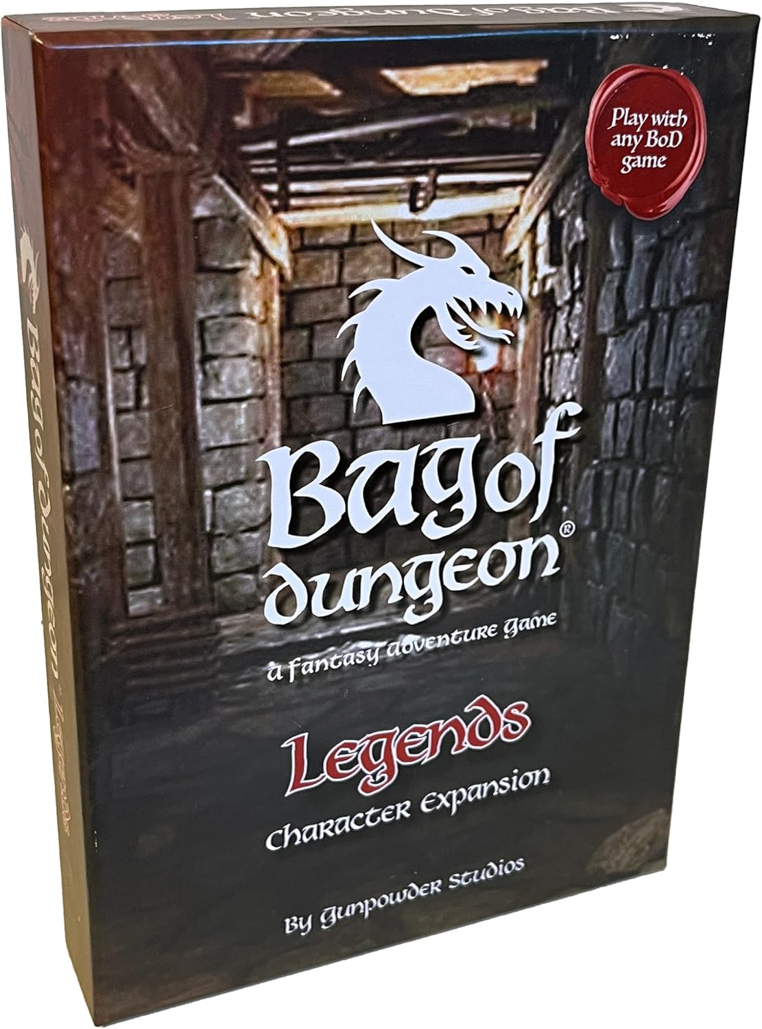 Bag of Dungeon Bag of Dungon Legends Character Expansion Pack - use with Any Board Game - with Added Destiny Skill Cards, Encounter Cards and 4 new Brave Heroes - (2nd Edition)