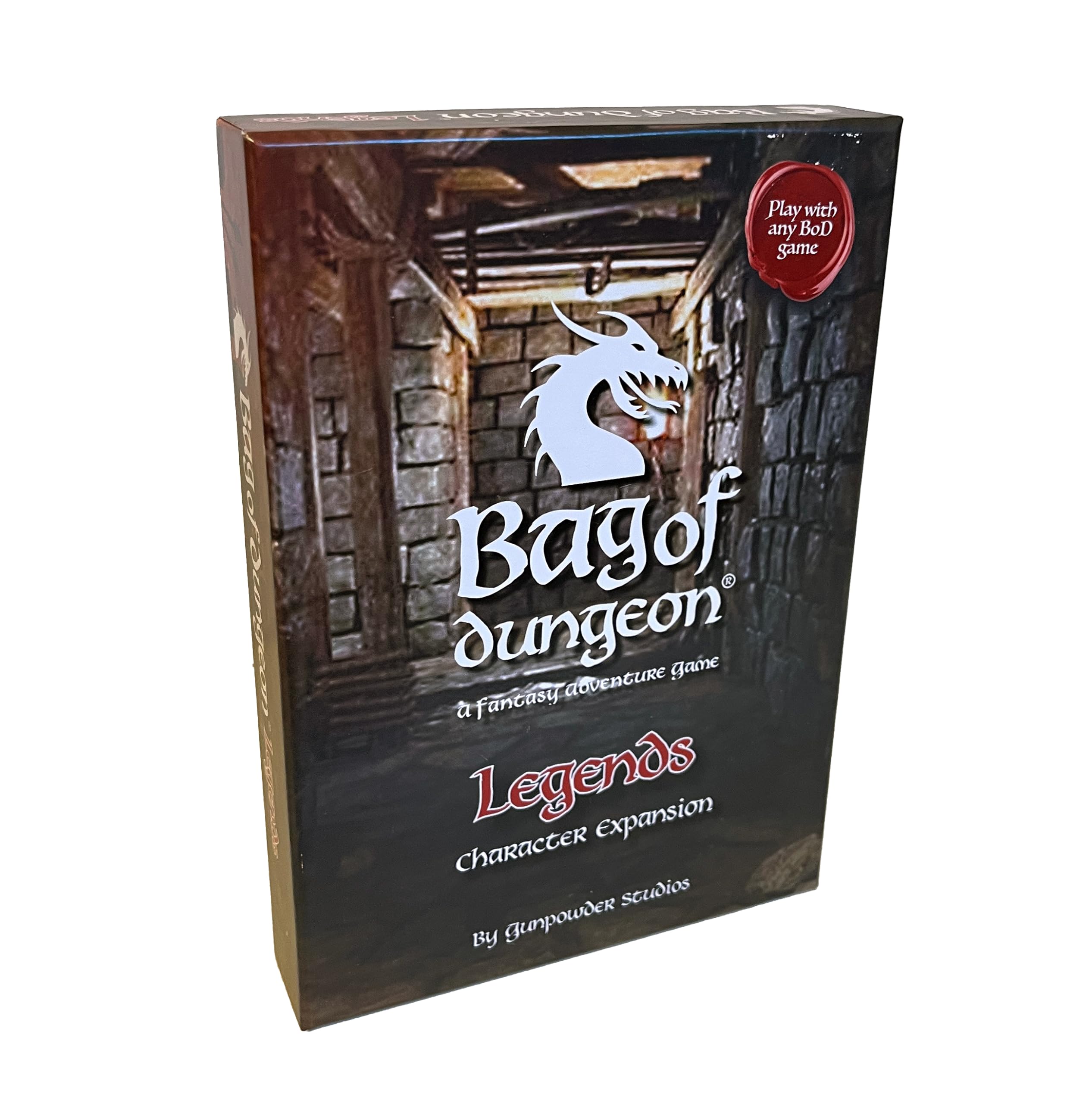 Bag of Dungeon: Legends Character Expansion Pack - Use with Any BOD Game - Includes Wizard, Halfling, Minotaur and Warrior, New Destiny and Encounter Cards - Classic DnD Style Gaming - 2nd Edition
