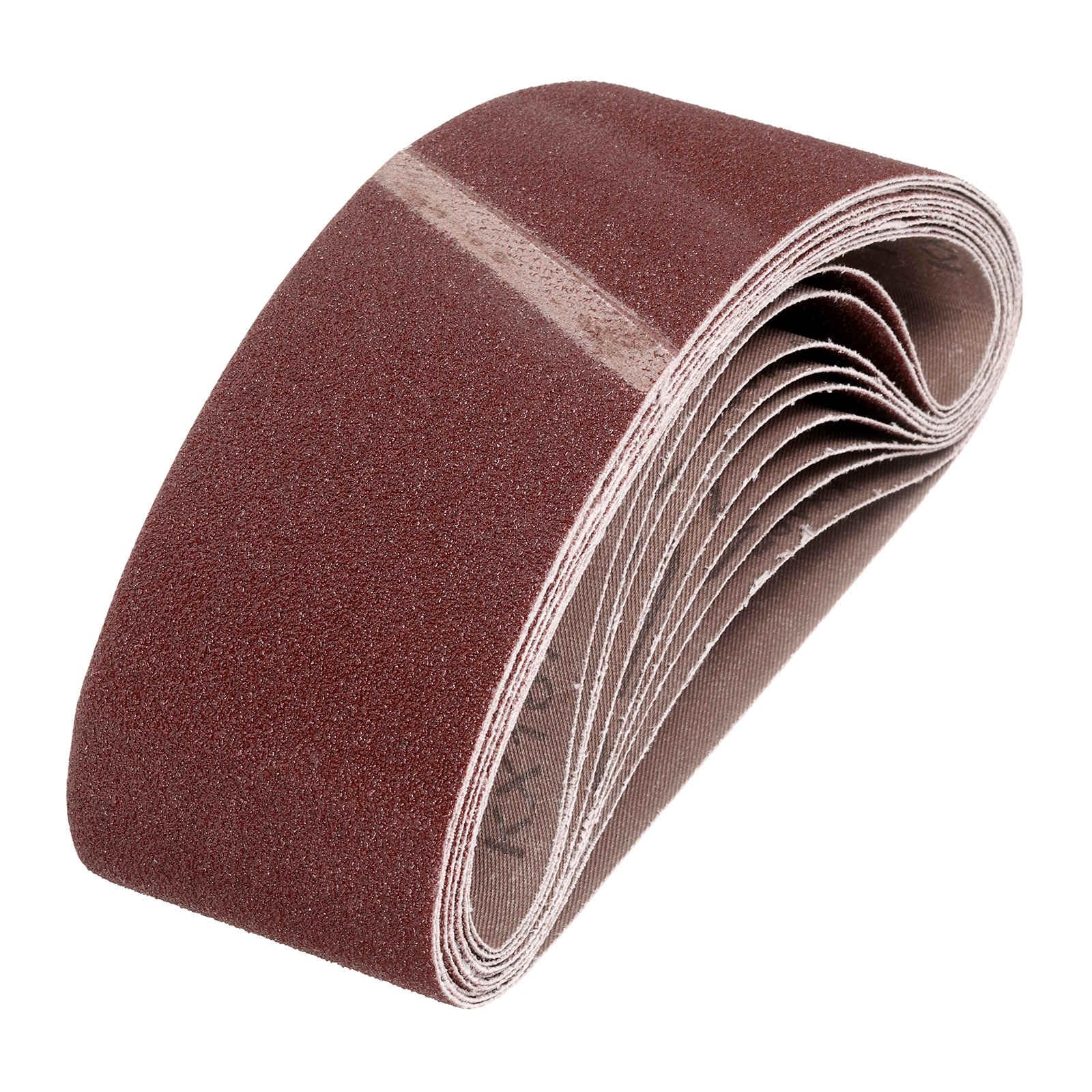 HARFINGTON 4 x 24 Inch Sanding Belts, 2 Pcs 80 Grits Aluminum Oxide Abrasive Belt Sander File Belt for Woodworking, Metal Polishing, Knife Sharpener