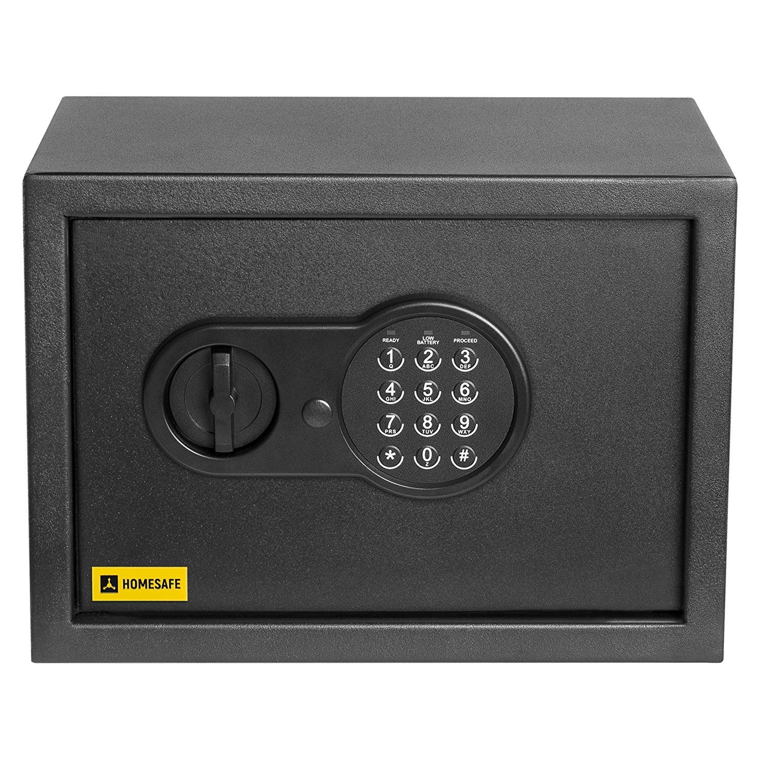 Homesafe Carbon Black, Ral 9005 Hv25e Digital Safe Box With Electronic Lock, 25X35x25cm (Hxwxd), Electronic Money Safe Lock Box For Home Security, Storage Safety Locker, Cash Savings Or Money