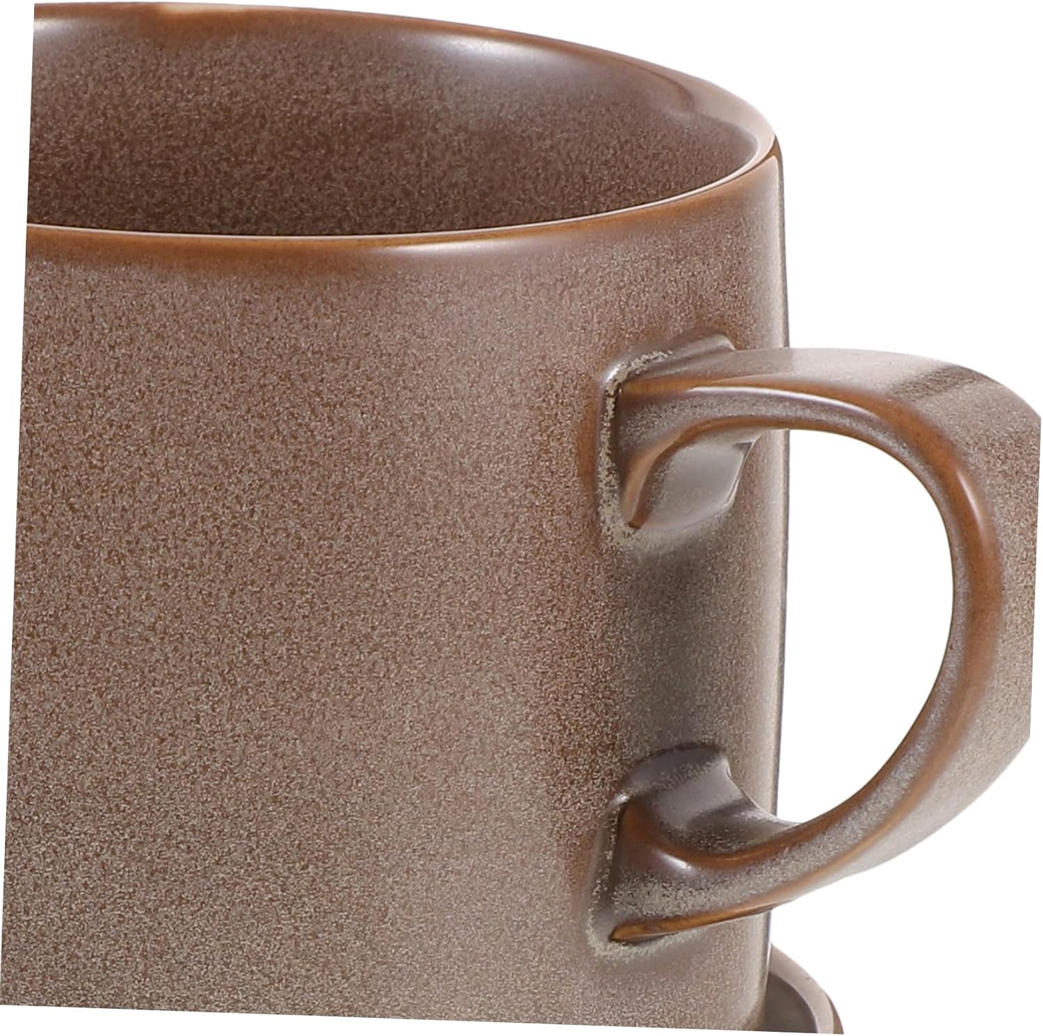 1 Set Ceramic Water Mug with Saucer Elegant Multi Functional Drinking Cup for Home Use Scratch Stain Resistant Stylish Design for Tea and Coffee Enthusiasts