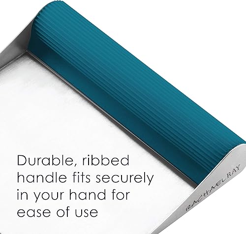 Miniatura 4 de Rachael Ray Herramientas y aparatos Rascador de repostería de acero inoxidable rascador de banco herramienta de cocina para hornear y cocinar apto