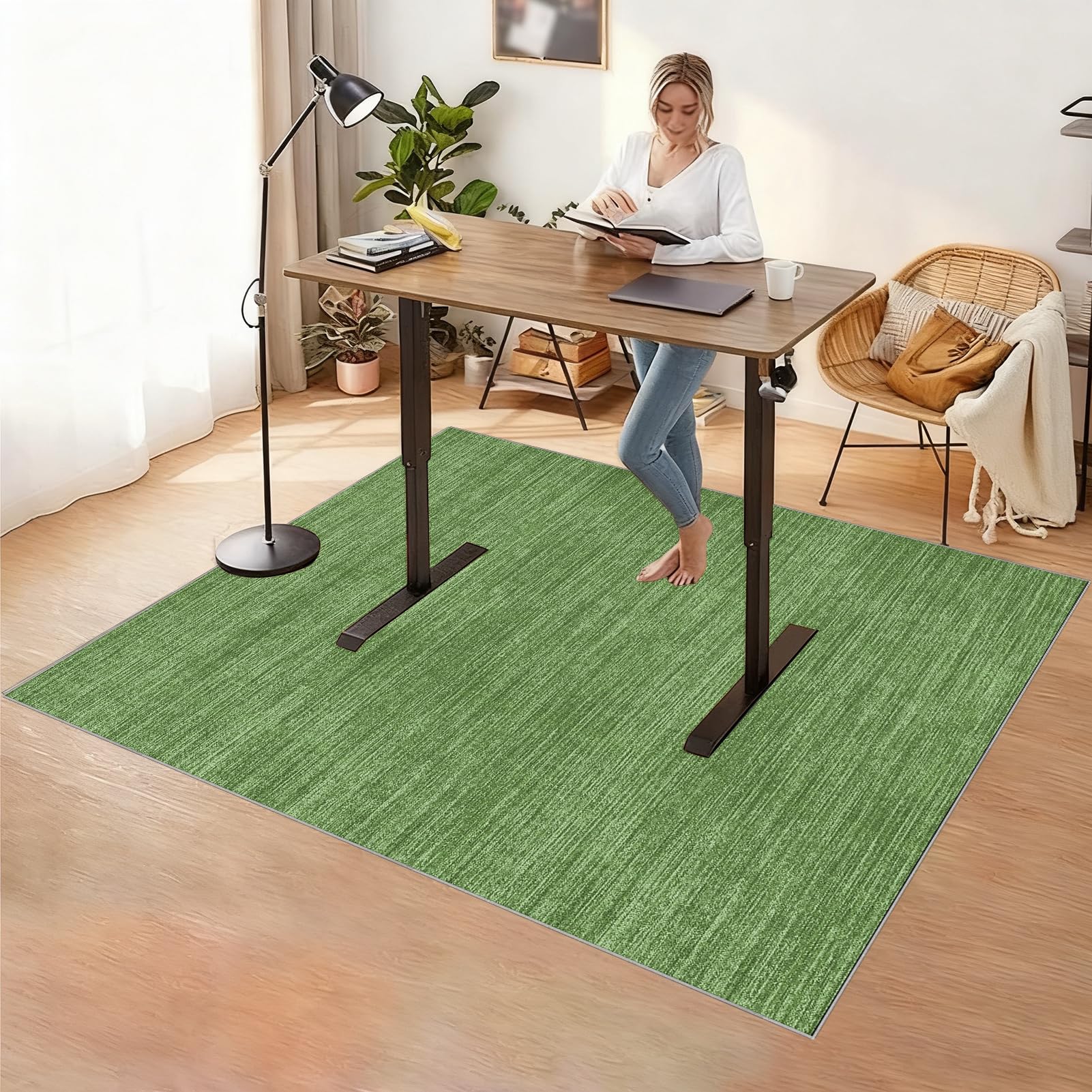 Heavy Duty Office Chair Mat for Carpet, Non Slip Floor Protective Mat for Chairs Mat Desk Chairmats Carpet Protector Chair Mat, Hard-Floor Chair Mats, Floor Mat for Office Chair 180 x 250 cm