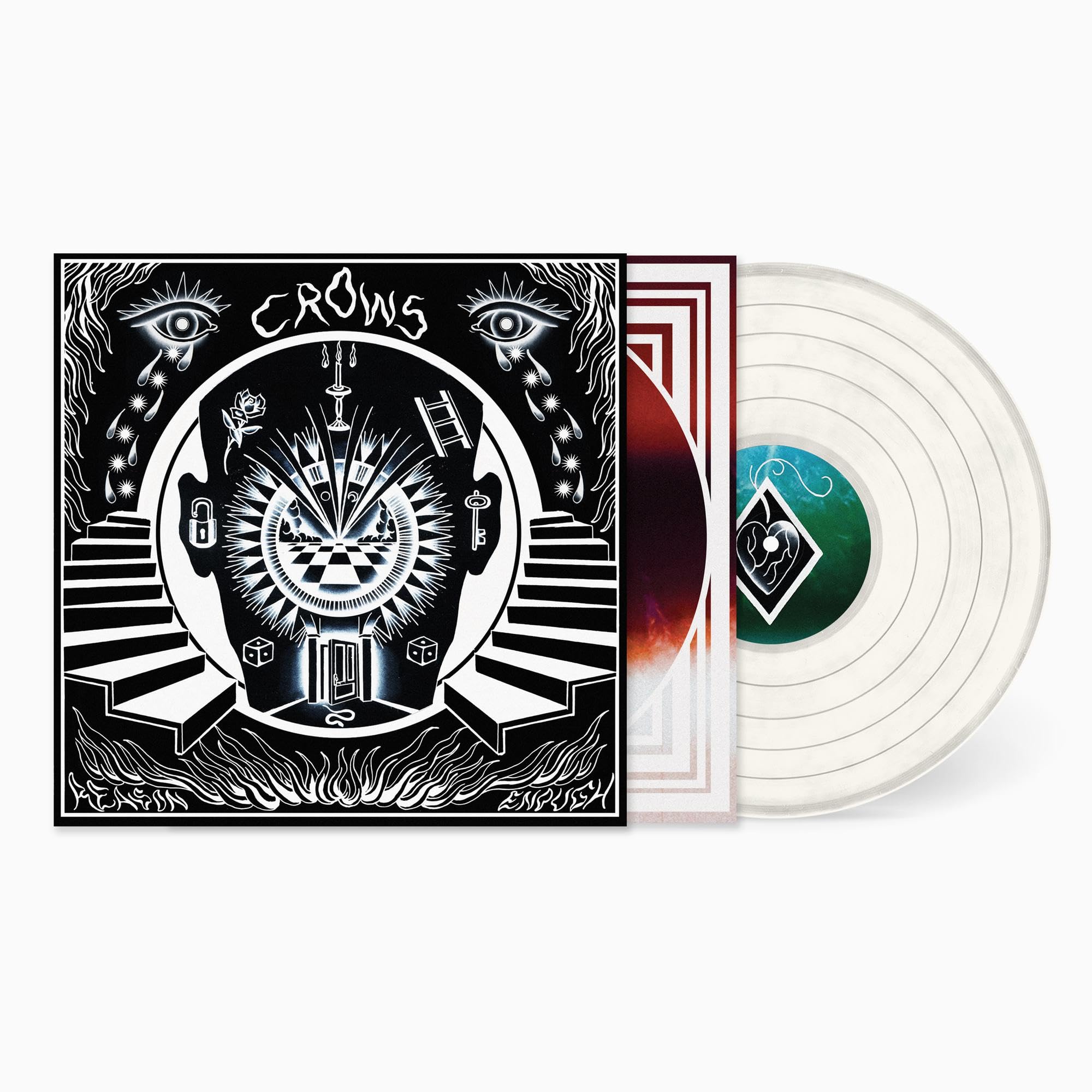 Crows Reason Enough LP vinyl Europe Bad Vibrations 2024 Frosted Clear Vinyl with