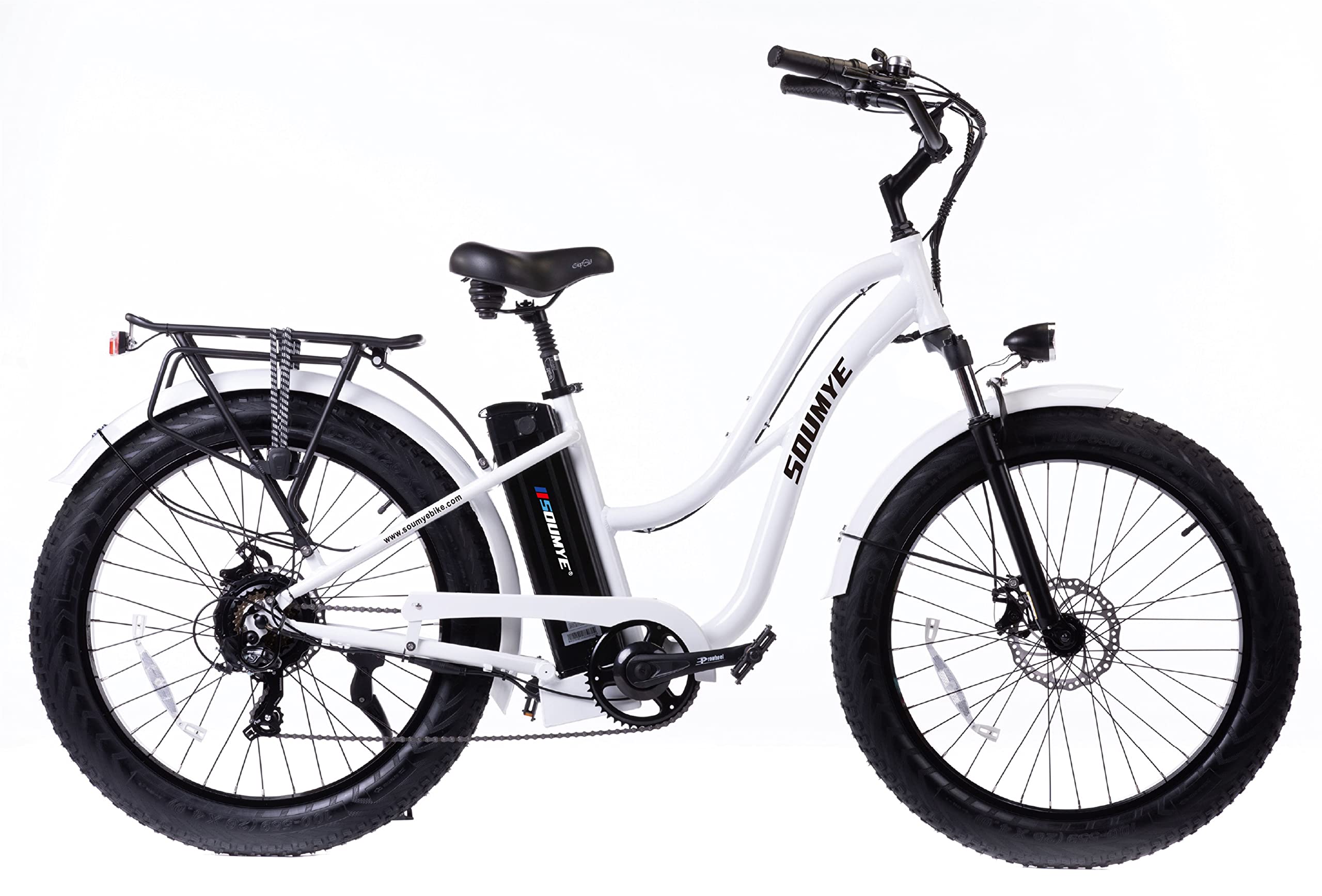 Buy Beach Cruiser Electric Bicycle 750W Brushless Motor, 48V/16Ah