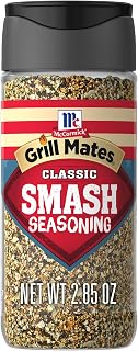 McCormick Grill Mates Classic Smash Seasoning - Bold Garlic Onion Blend for Juicy Burgers & Crispy Crust, 2.85 oz