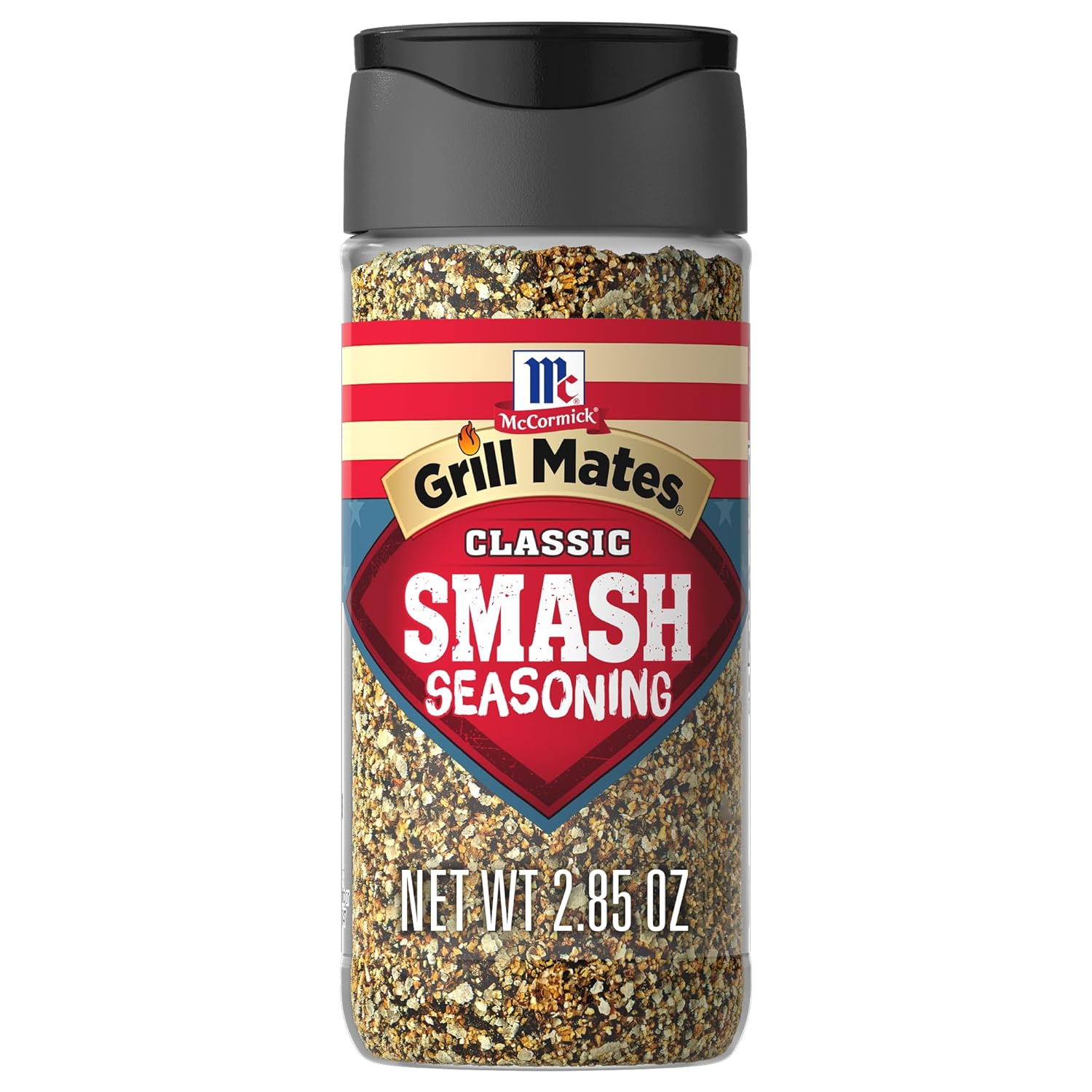McCormick Grill Mates Classic Smash Seasoning - Bold Garlic Onion Blend for Juicy Burgers & Crispy Crust, 2.85 oz