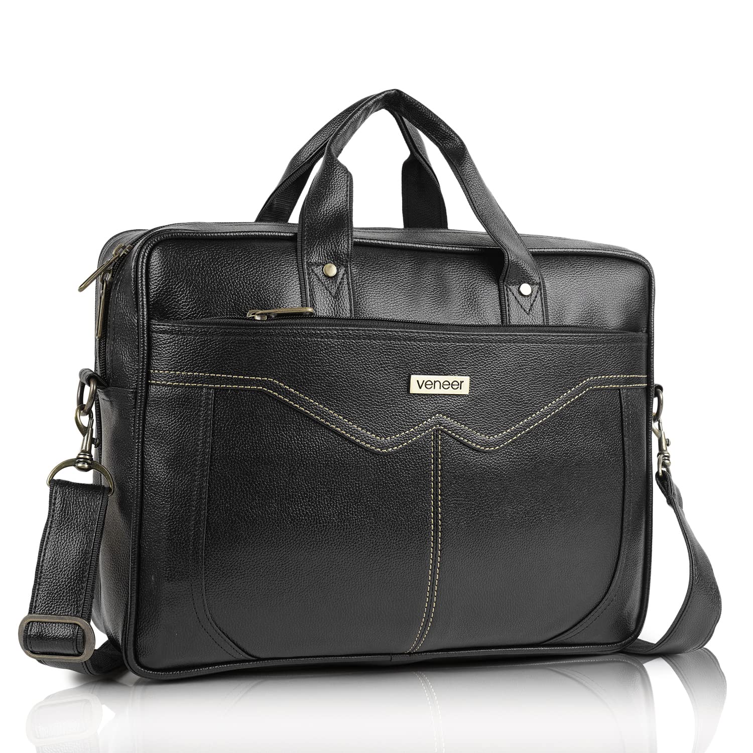 veneer Synthetic Leather Laptop bag Briefcase for Men 16.5 Inch Business Travel Synthetic leather Messenger Crossbody Shoulder Bags For Mens and Womens-picture-28