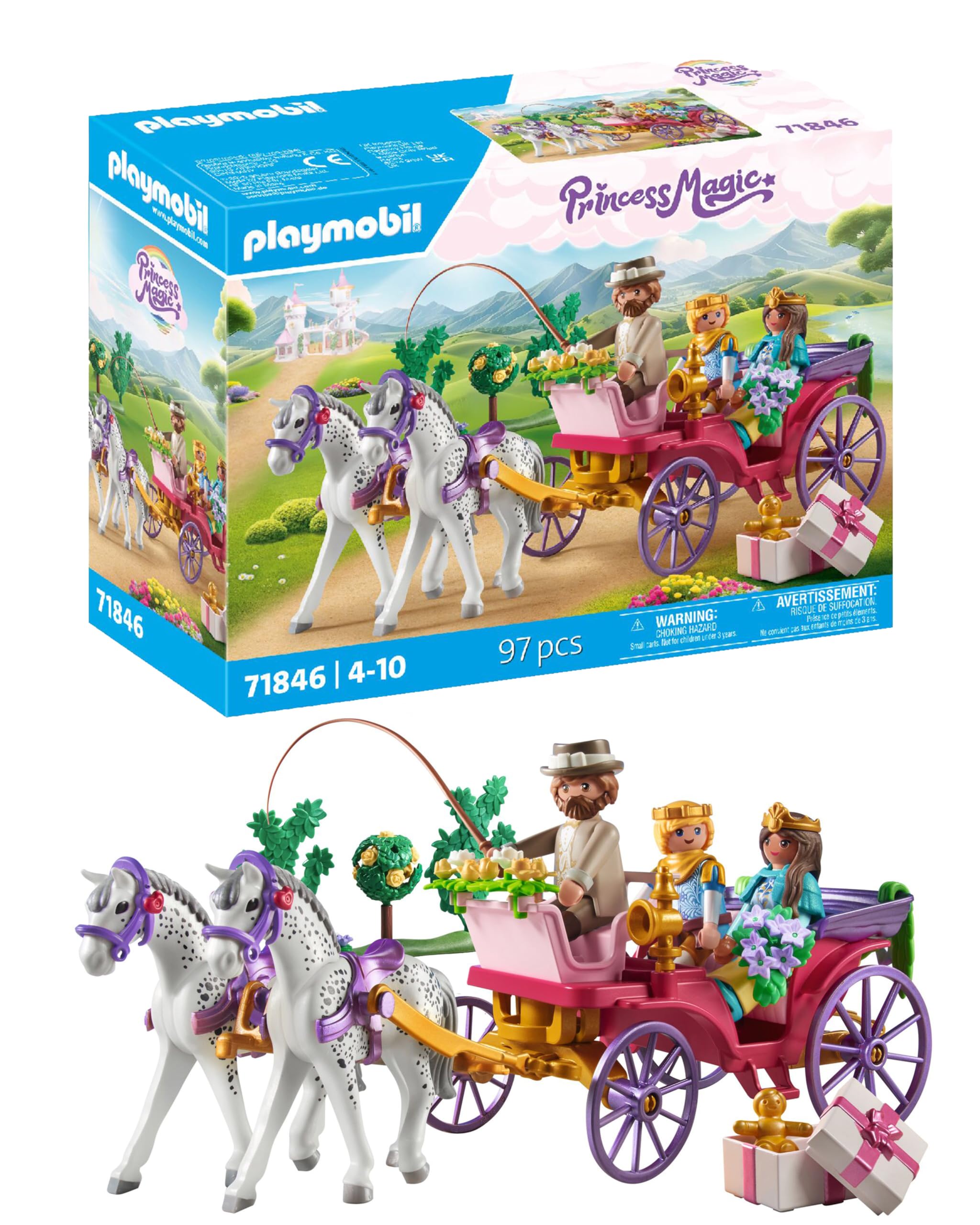 PLAYMOBIL Princess Magic Royal Carriage Ride with Princess and
