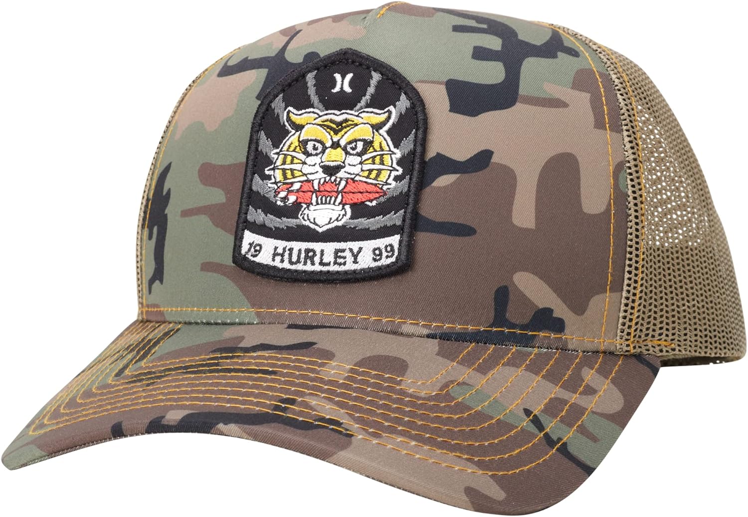 Hurley Men's Cap - Wild Things Snap Back Curved Brim Trucker Hat