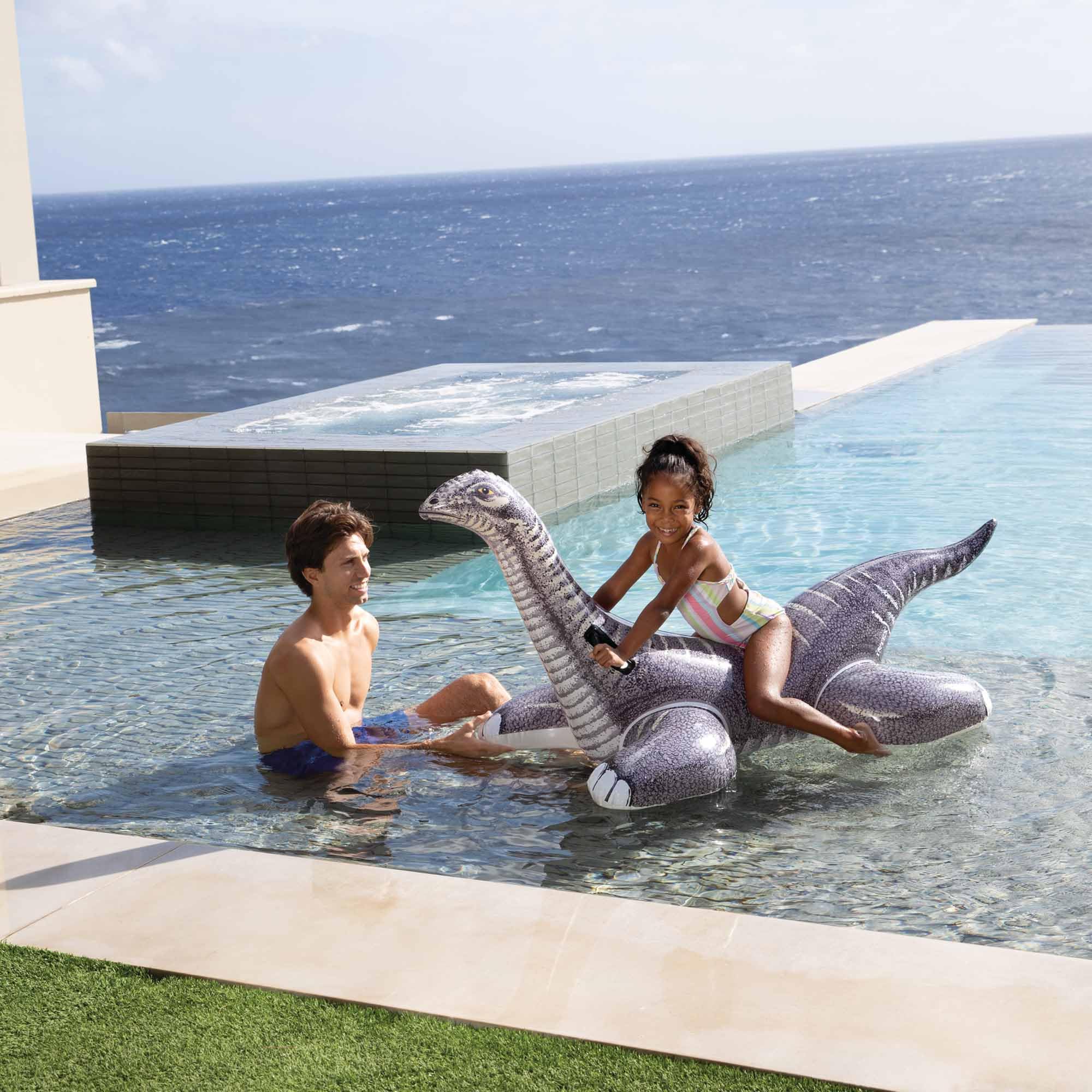 Intex 57584NP - Cavalcabile Gonfiabile Mare Brontosauro, 178x94 cm