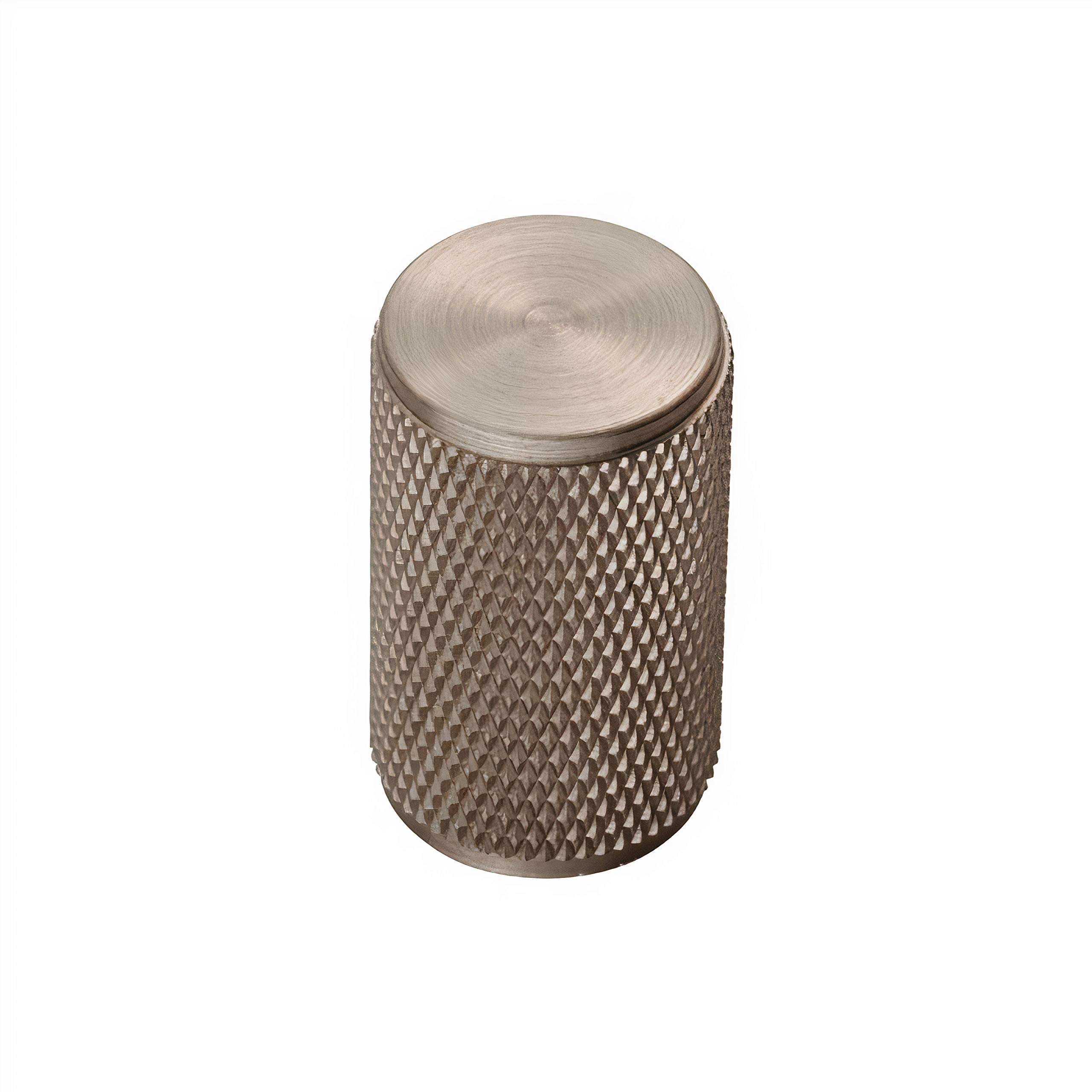 Carlisle Brass Satin Nickel Knurled Cupboard Knob, Ftd702