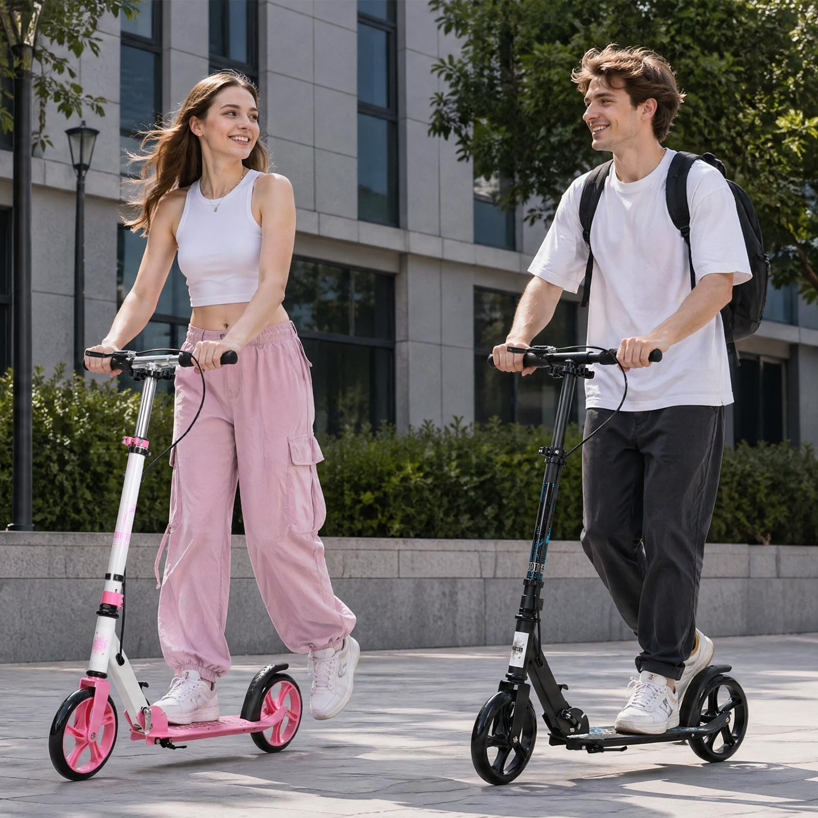 Tretroller, klappbarer Scooter für Kinder und Jugendliche mit Tragegurt