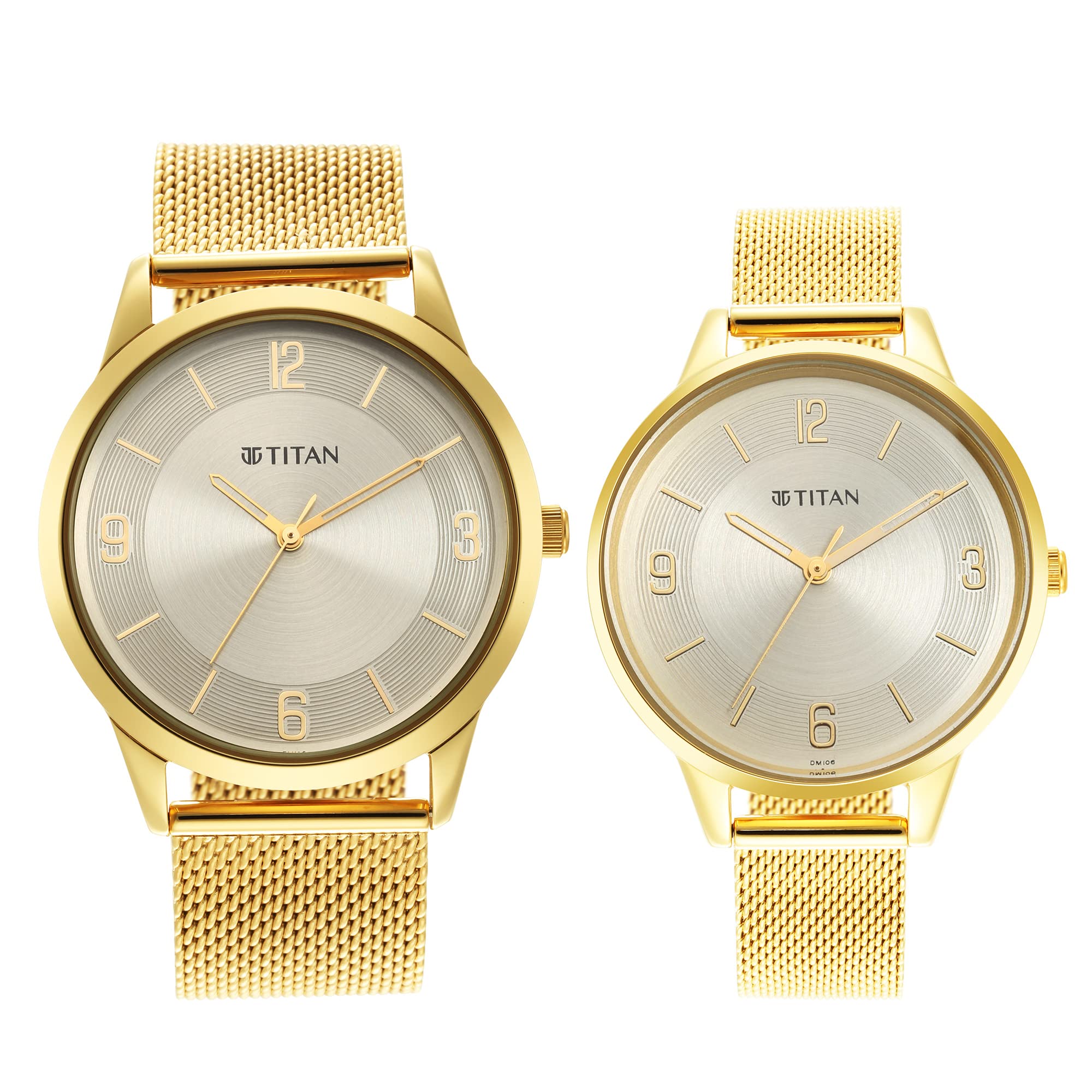 Titan Men Stainless Steel Analog Gold Dial Watch-18062648Ym01, Band Color-Gold (B09P1QFWRK) Amazon Price History, Amazon Price Tracker