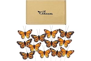12 Set Monarch Butterfly Decorations