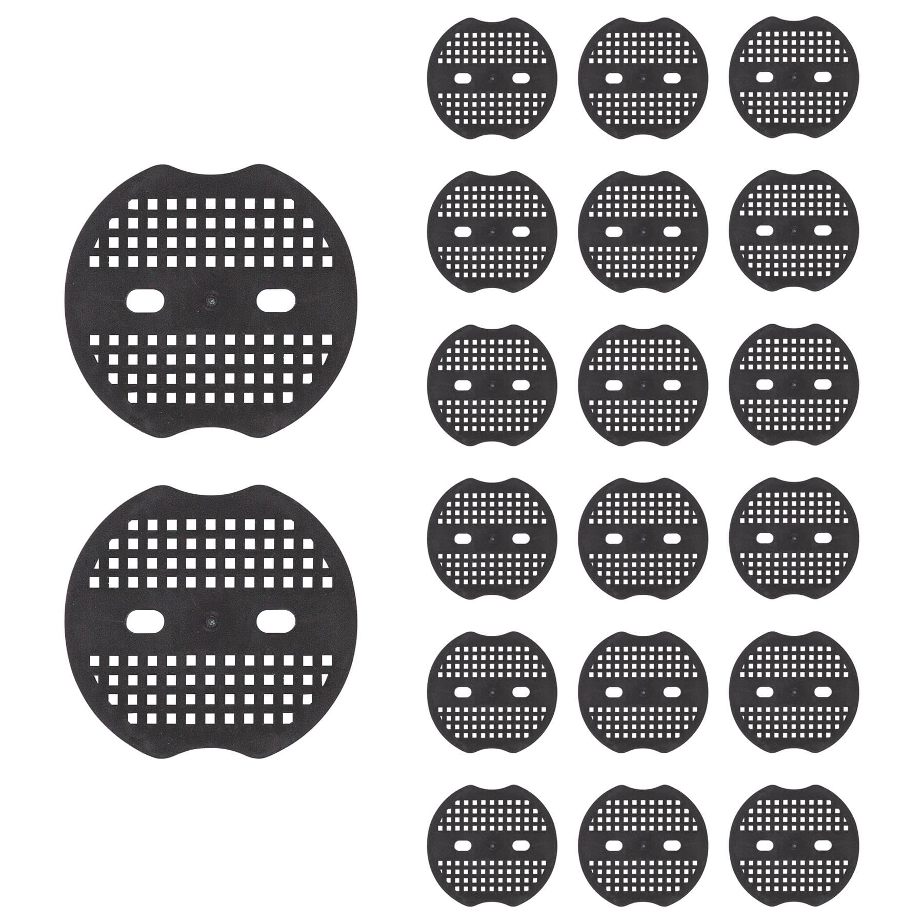 Harbour Housewares Plastic Weed Membrane Peg Plates - 7cm - Black