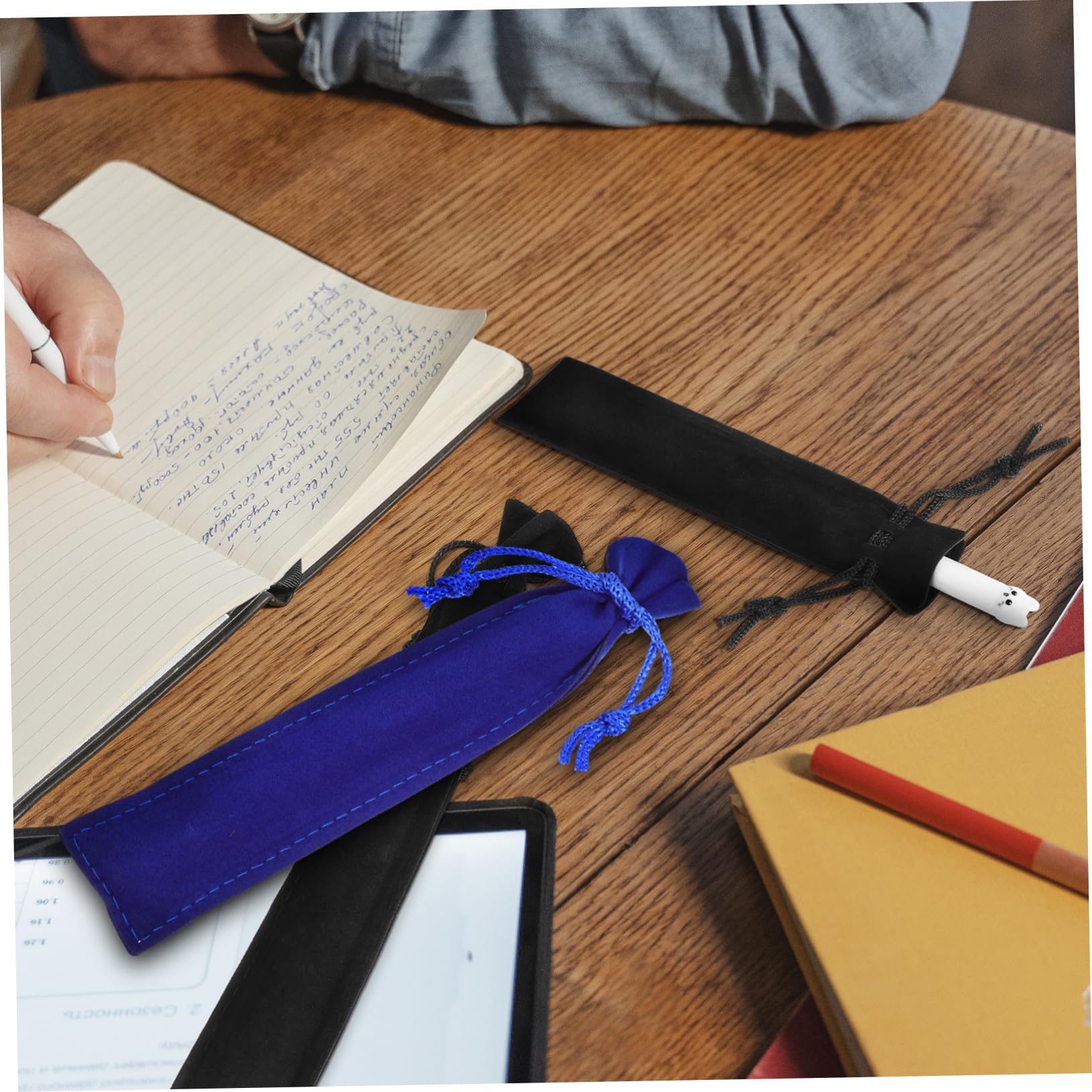 EXCEART 4 Ensembles Porte-Stylo À Cordon Étui À Crayons Sacs À Stylos Simples Gel Sacoche Rangement Sacoche De Rangement Pochettes pour Stylos Sacs De Rangement pour Stylos 50 Pièces * 4