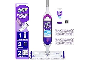 Swiffer PowerMop Multi-Surface Mop and Floor Cleaner with Fresh Scent Refill