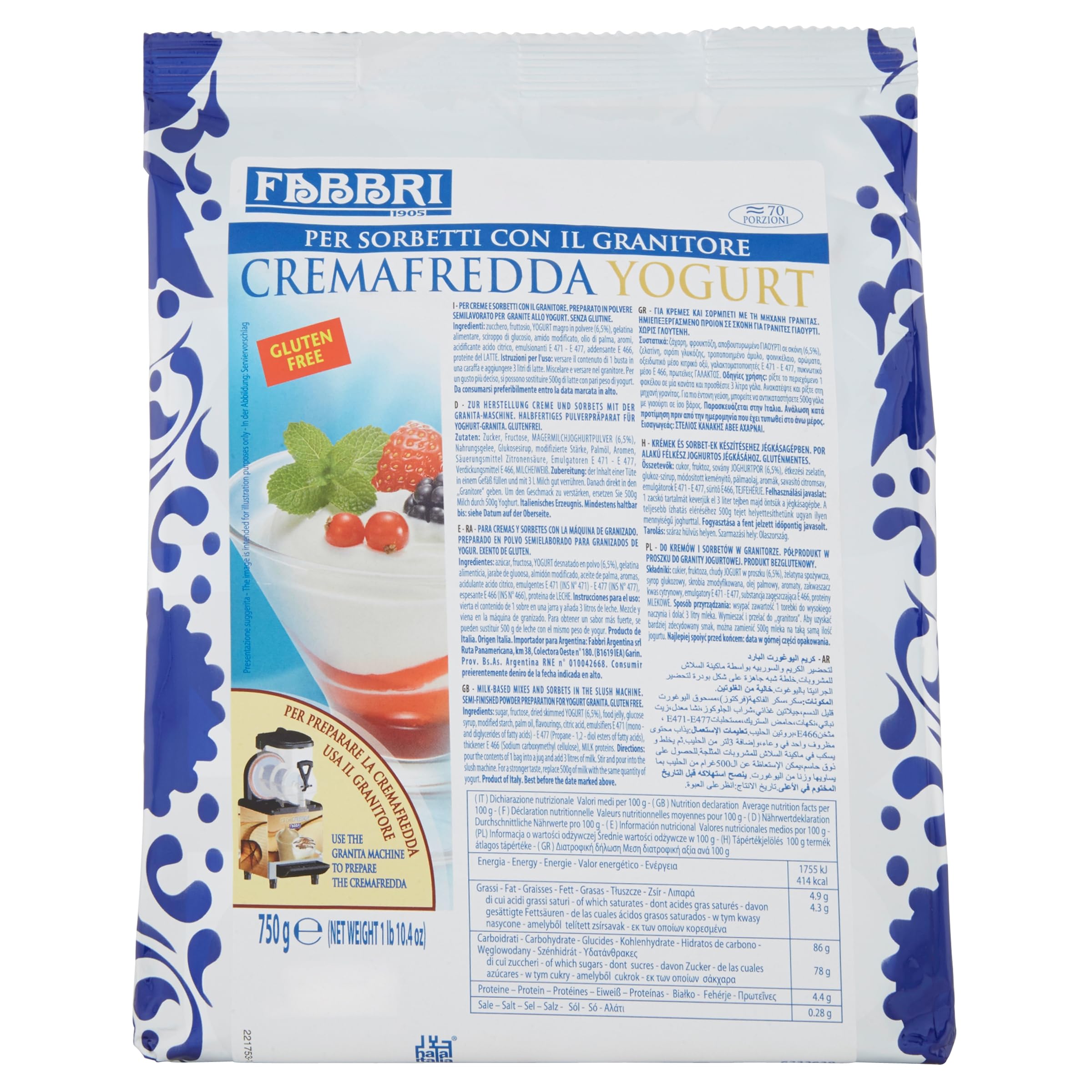 CREMA FREDDA CAFFE GR750 FABBRI