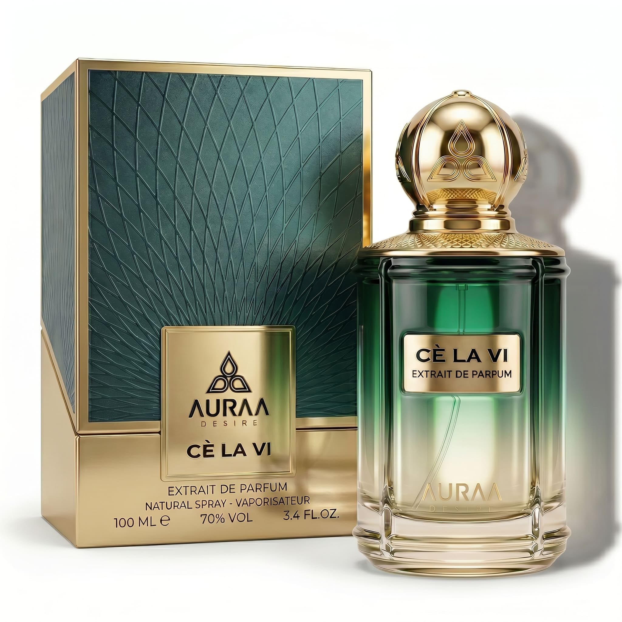 Auraa Desire Ce La Vi Extrait de Parfum, 100 ml, langanhaltendes Vanilleparfüm für Damen und Herren, Safran-Lavendel-Sommerduft für Herren, Libre Le Parfum