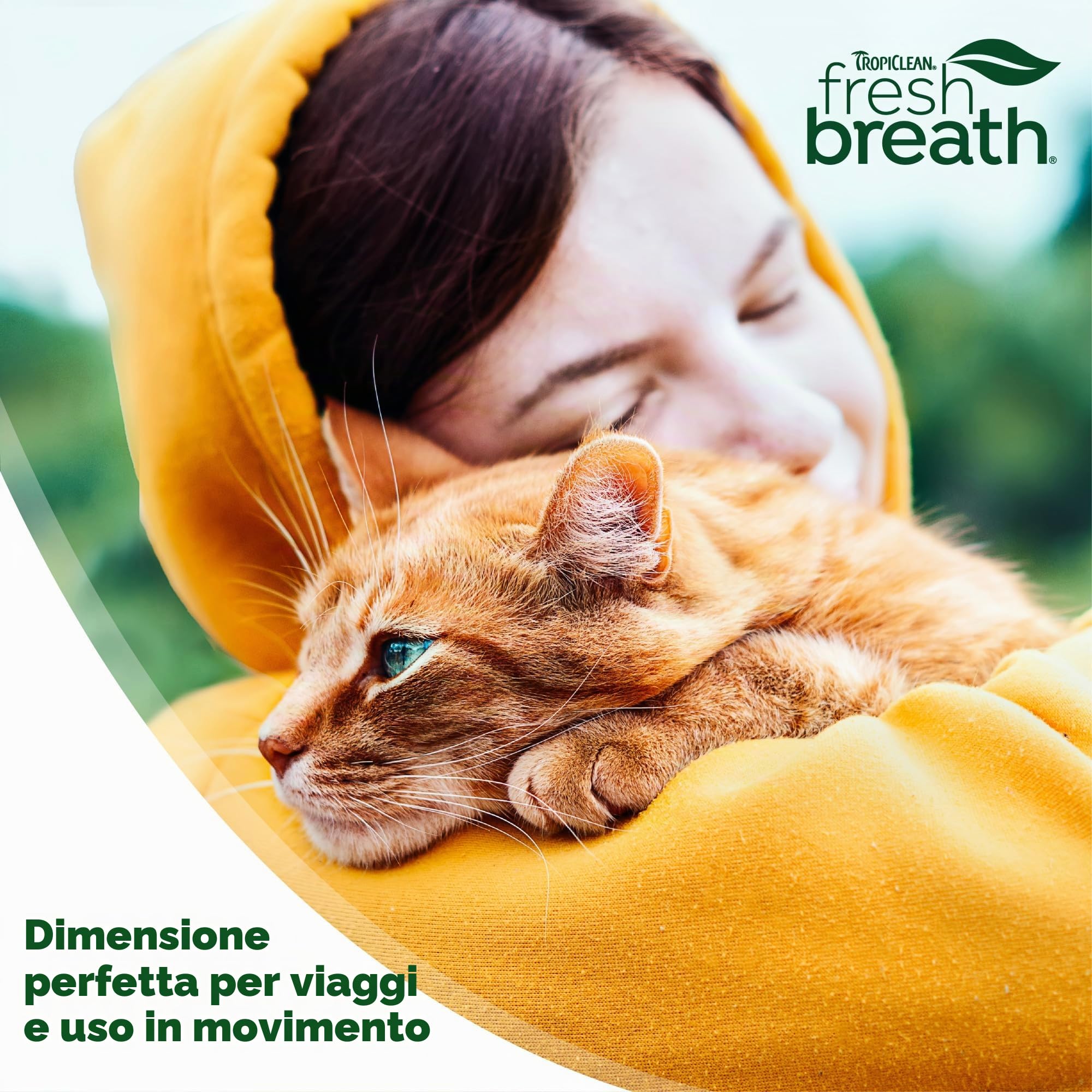 Fresh Breath by TropiClean - Gocce per la Cura Orale dei Gatti - Senza Spazzolare, Combatte la Placca - 32 Dosi, 59 ml