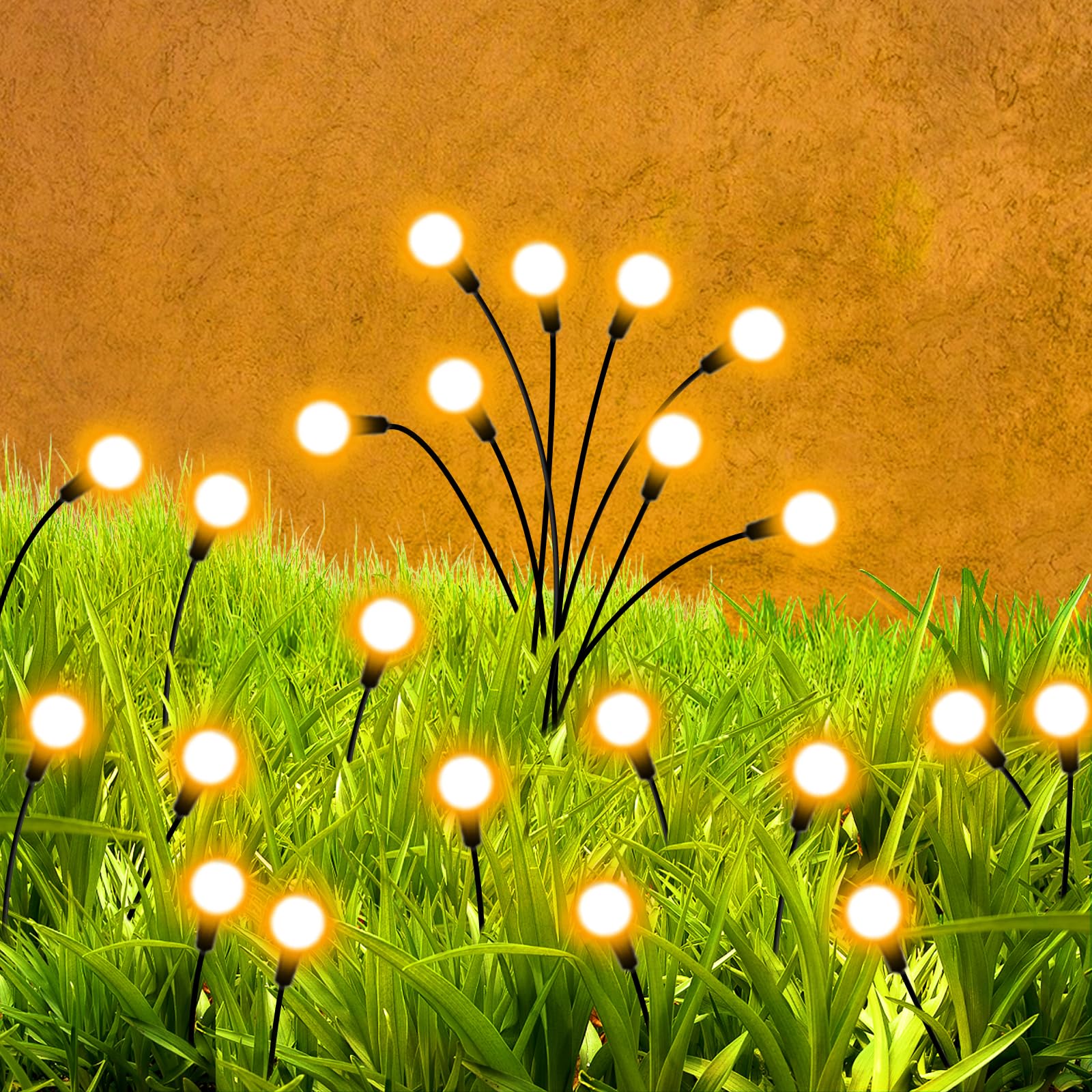 Losbenco Firefly Lights Solar Outdoor, 8 Pack Waterproof Swaying Solar