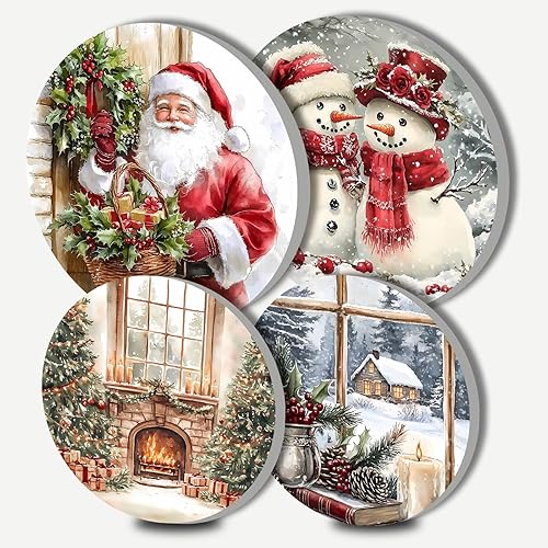 Miniatura 184 de Juego de 4 fundas redondas familiares para quemadores de estufas, 2 piezas de 8 pulgadas y 2 piezas de 10 pulgadas, fundas para quemadores de estufa