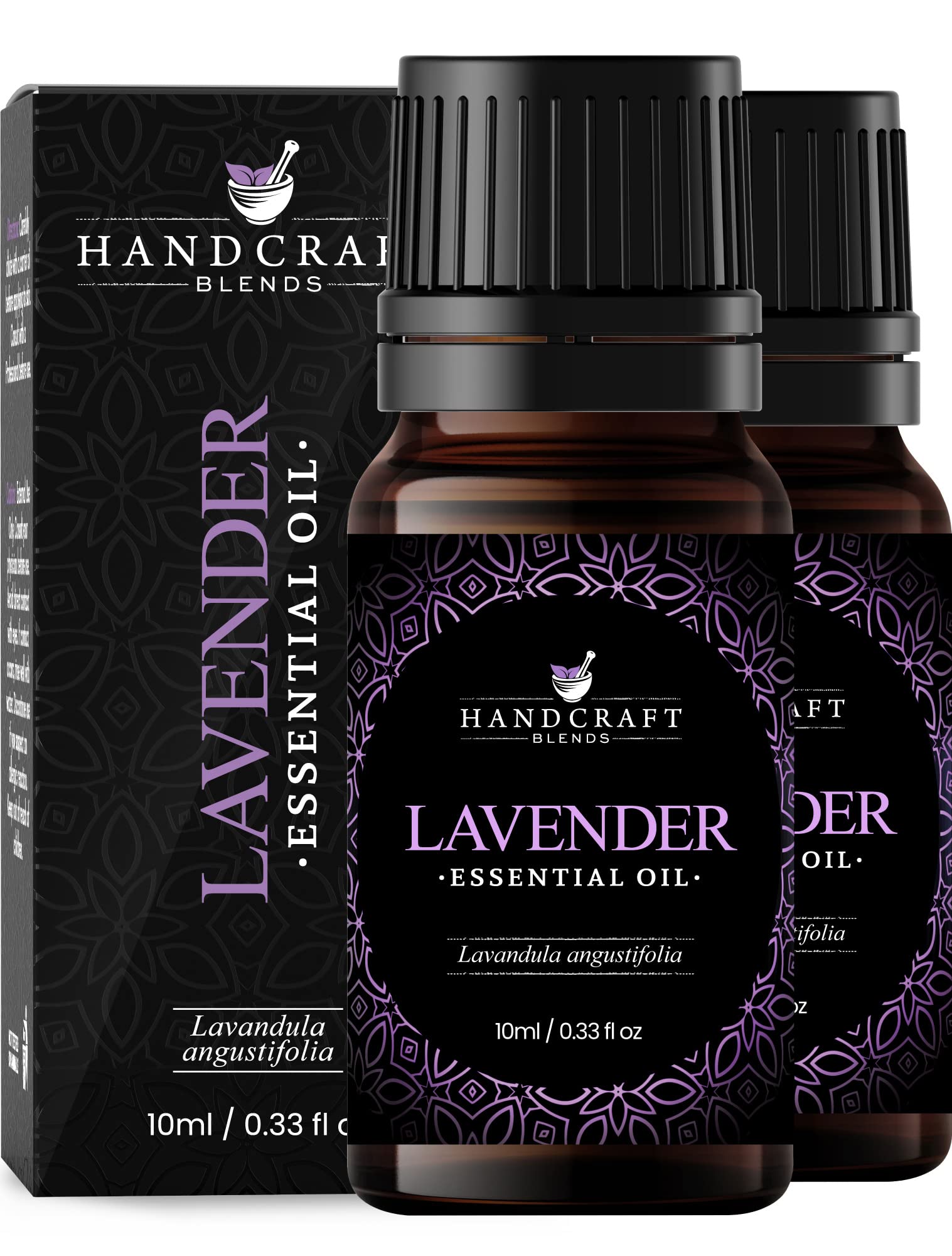 Handcraft Blends Lavender Essential Oil - 0.33 Fl Oz - Pack of 2-100% Pure and Natural - Premium Grade Essential Oil for Diffuser and Aromatherapy