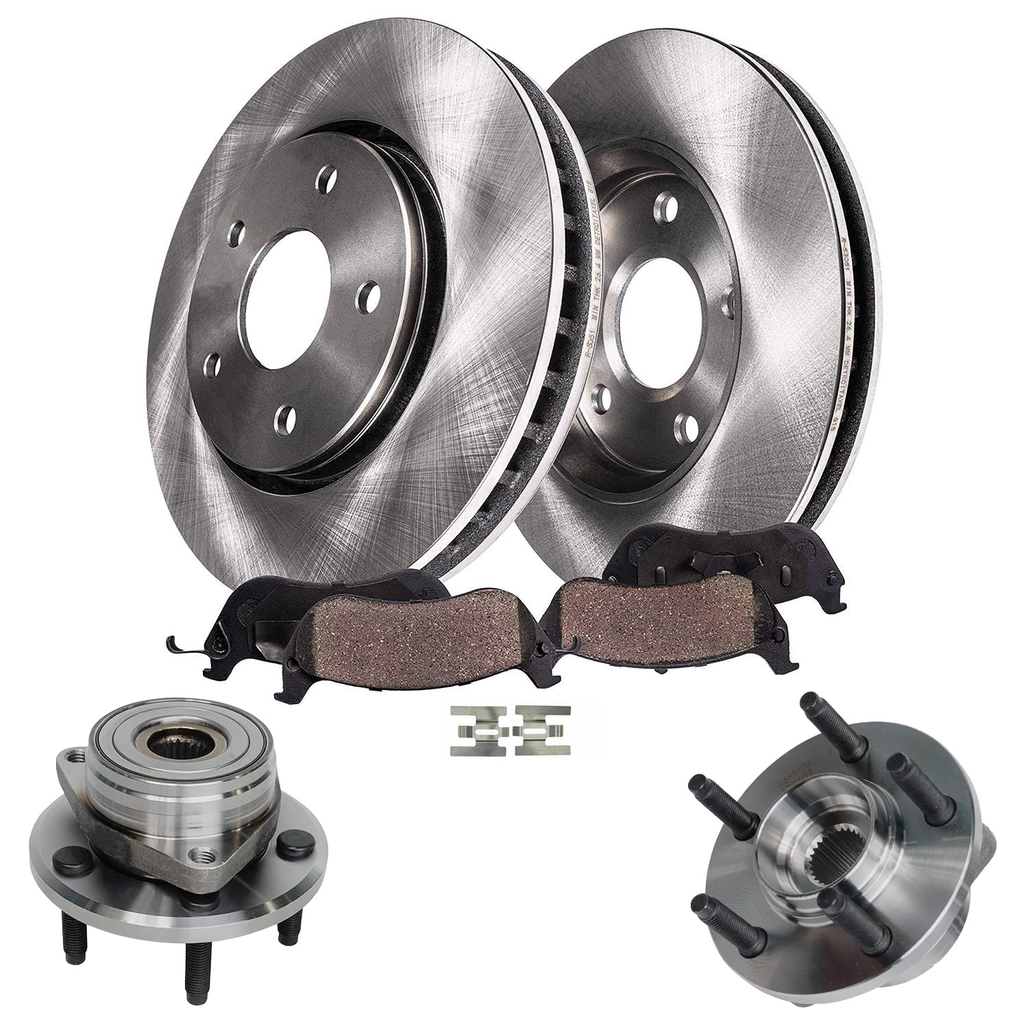 Detroit Axle - [5-Lug] Front Brake Kit for Ford Taurus Lincoln Continental