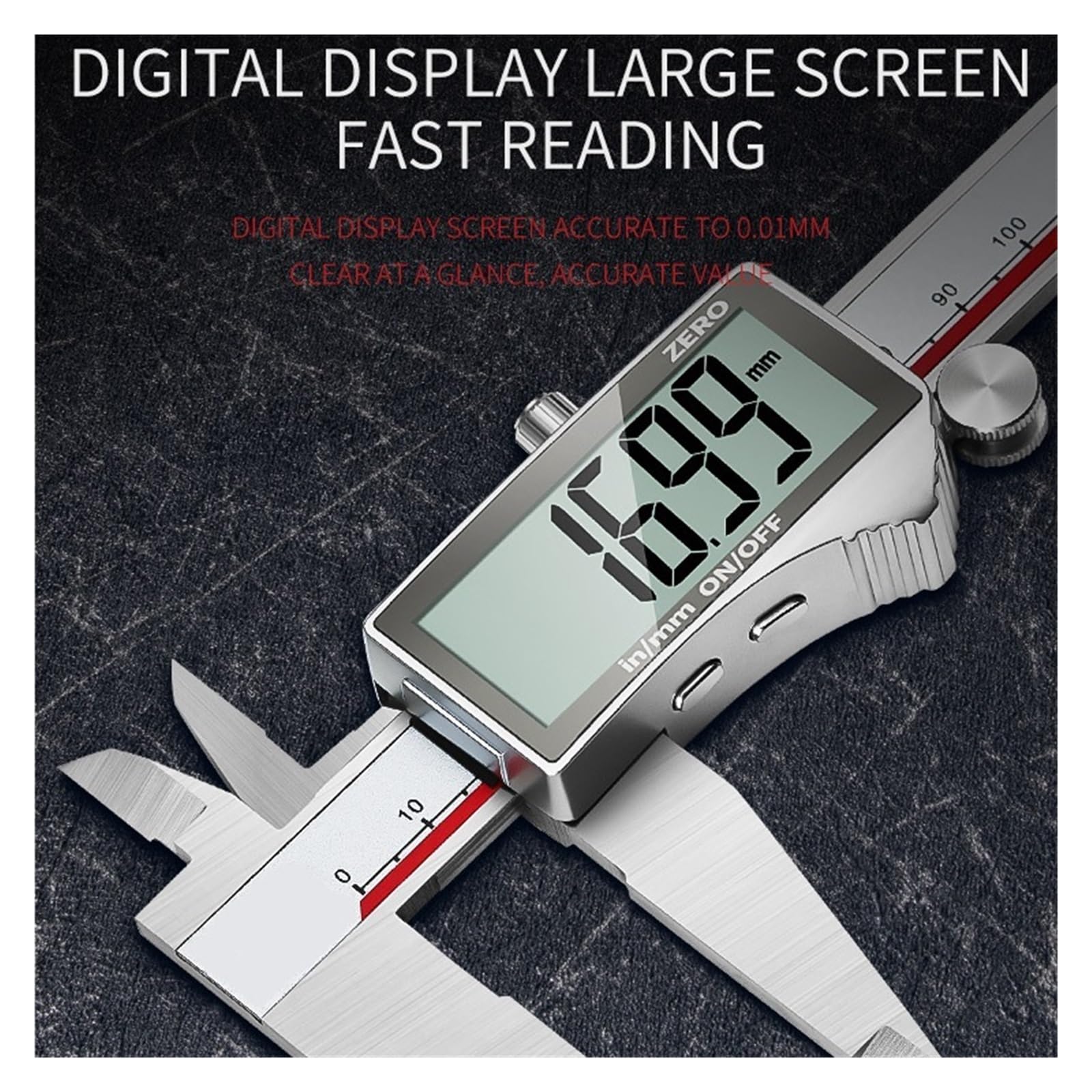 Cyfrowa Suwmiarka Metalowa Suwmiarki Ze Stali Nierdzewnej Elektroniczny Mikrometr Linijka Narzędzie Do Pomiaru Głębokości Przyrząd Pomiarowy(Digital display 300)