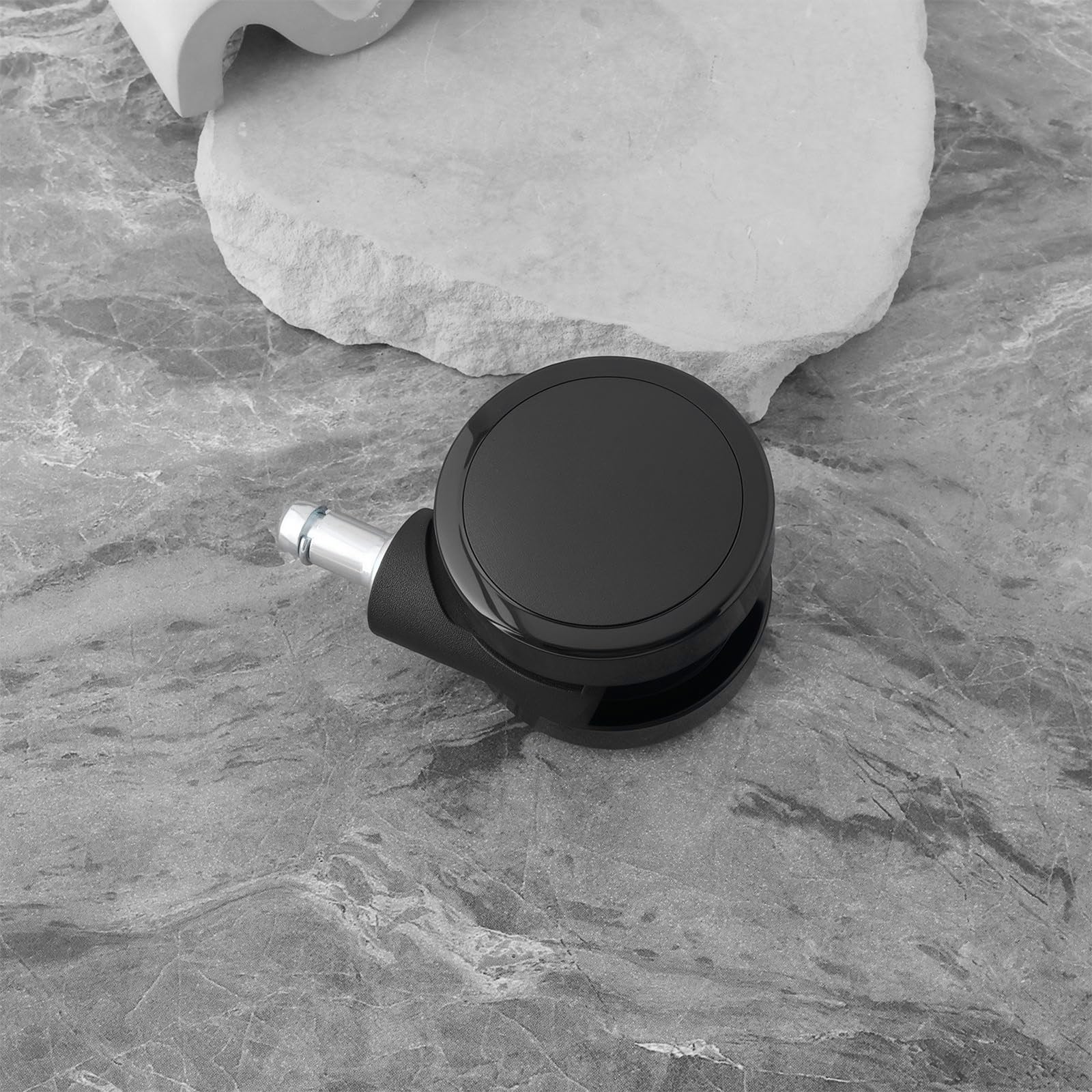 5 ruote con bordo morbido senza cappuccio, compatibili con sedia Herman Miller, compatibili con Verus, compatibili con Lino, compatibili con Cosm