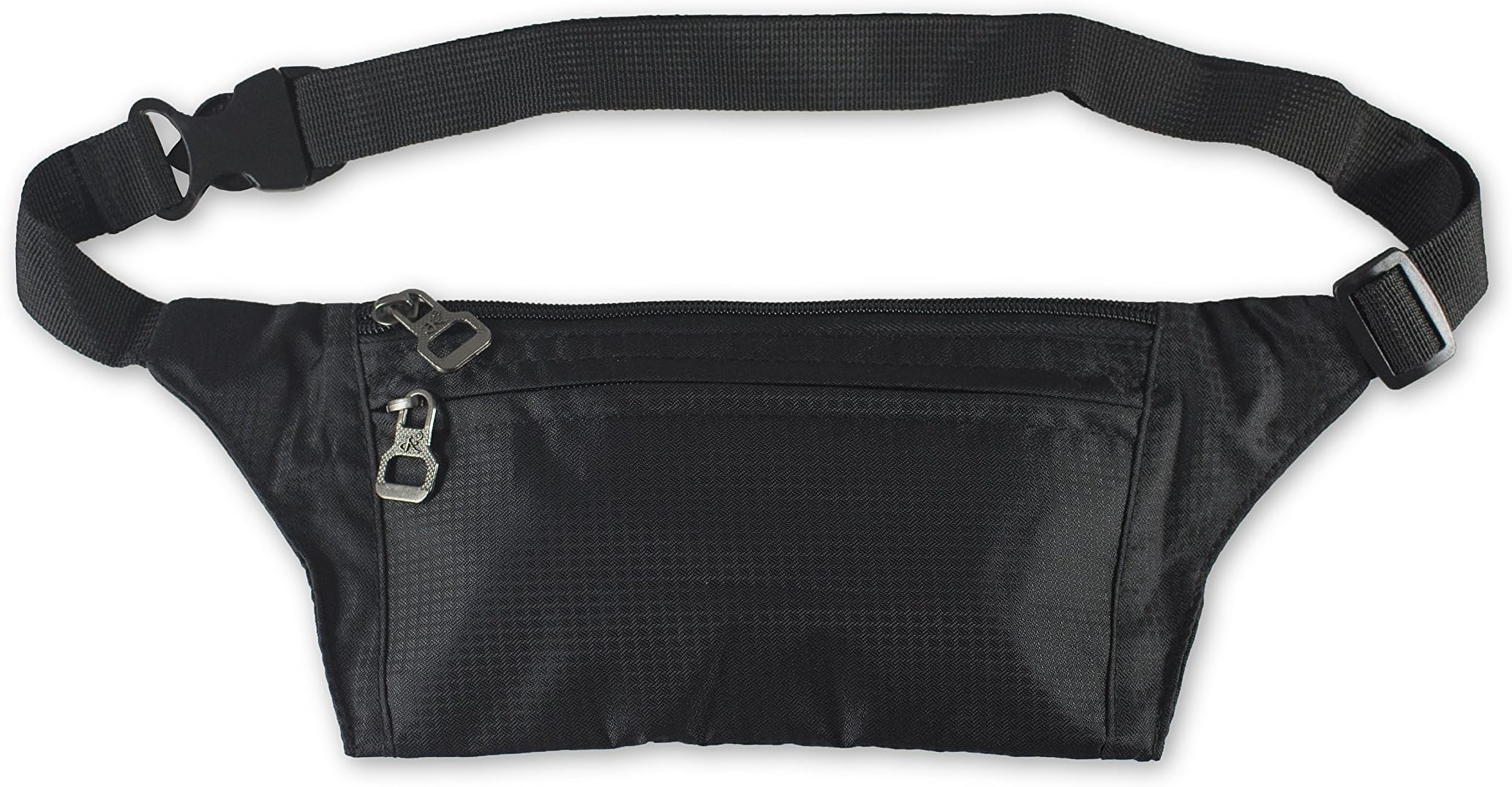 Quintrist Slim Fanny Pack for Travel and Outdoor Activities (Black)