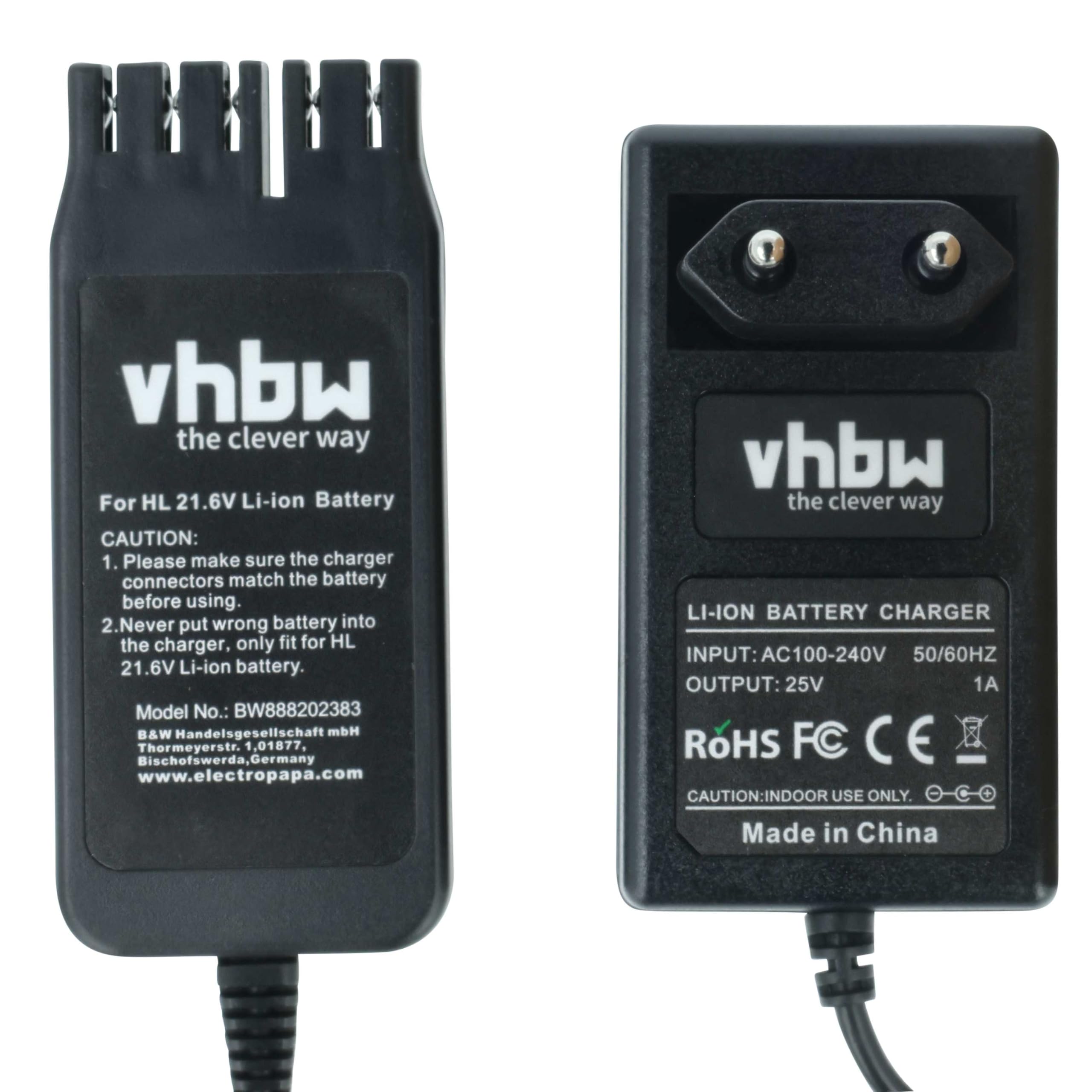 vhbw Cargador Compatible con Hilti SFD 22-A, SID 4-A-22, SID 8-A22, SFC 22-A, SFH 22-A, SID 22-A, SFL 22-A Herramientas Li-Ion - batería