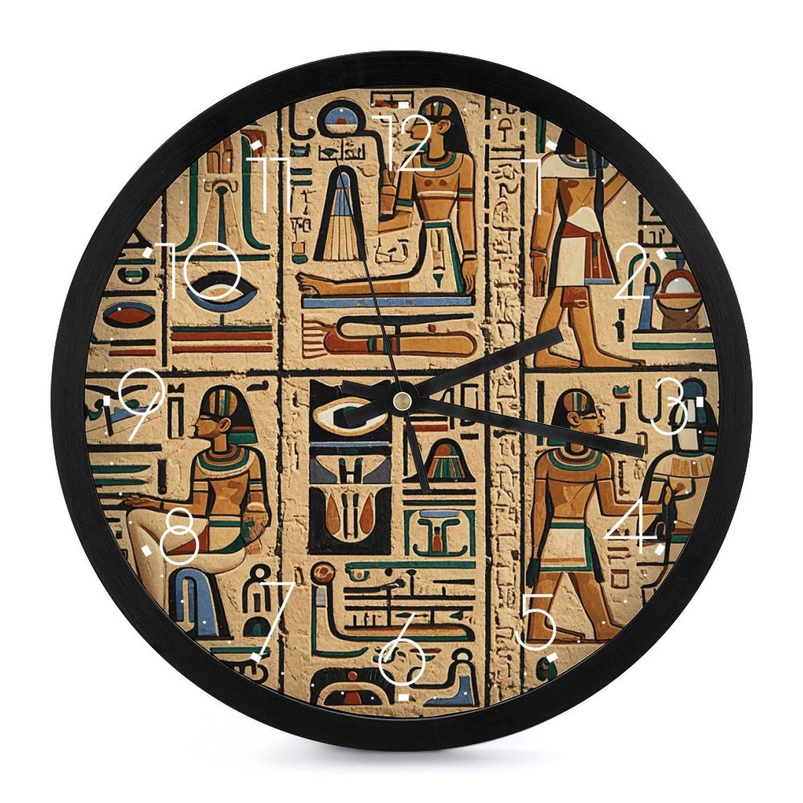 Horloge murale numérique égyptienne pour décorer un salon ou une chambre