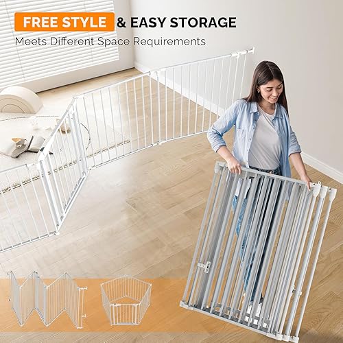 Miniatura 2 de Bonnlo - Puerta de seguridad metálica ancha