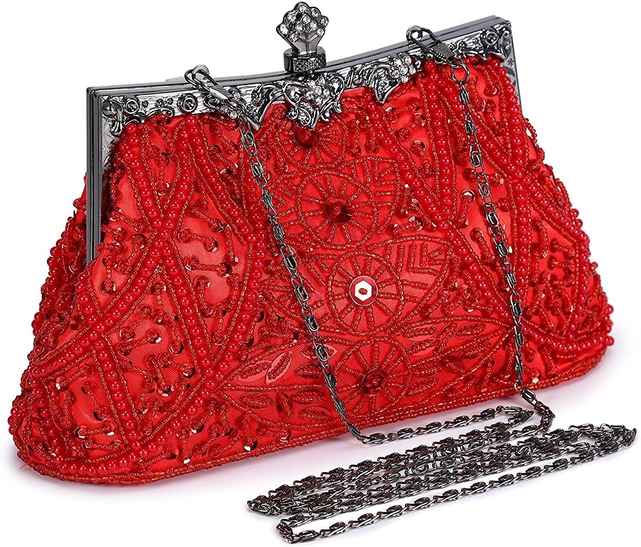 Clutch Purses for Women Vintage Beaded Clutches Purses Evening Handbags for Wedding Party