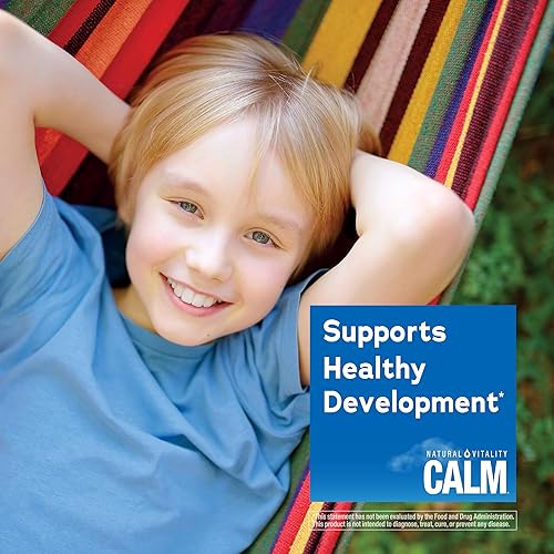 Miniatura 6 de Natural Vitality Kids Calm Magnesio 16oz Polvo | Mezcla de bebida con sabor a bayas mixtas | Apoya un estado de ánimo equilibrado y un desarrollo