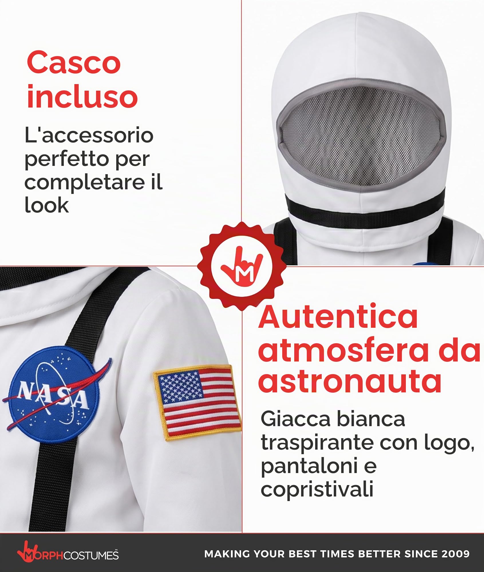 Fun Shack Costume Astronauta Bambino, Costume Spaziale Halloween