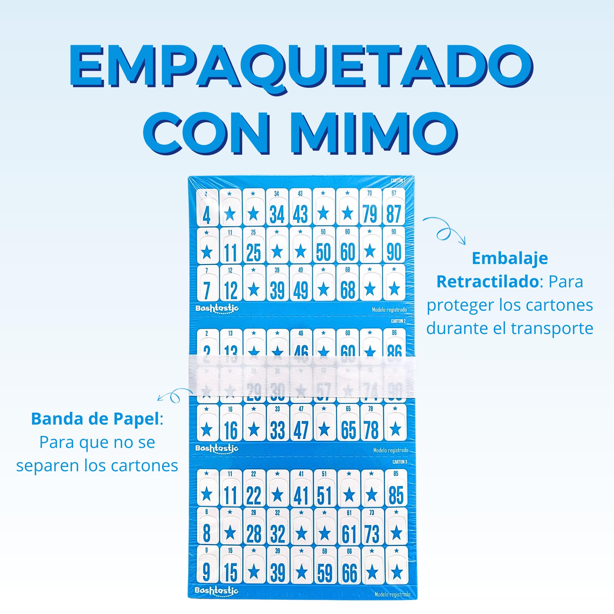 504 Cartones Bingo Troquelados - Cartones Bingo para Jugar a Bingo Juego de Mesa Adulto, Bingo Cartones 90 Bolas, Reutilizables y Todos Distintos Entre sí (Azul, 504 Cartones)