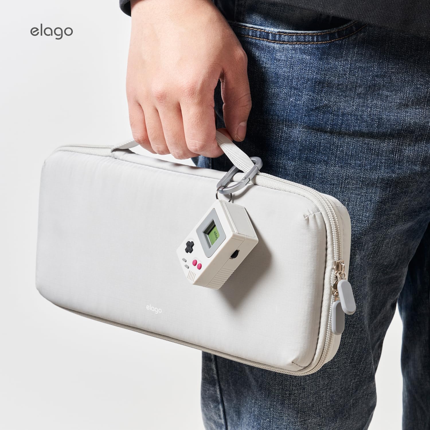 elago Etui do gier Switch kompatybilne z grami Nintendo Switch 2/OLED/LITE i kartami Micro SD, etui na karty do gier Switch 2 z 5 przegródkami na karty do gier (NW5)