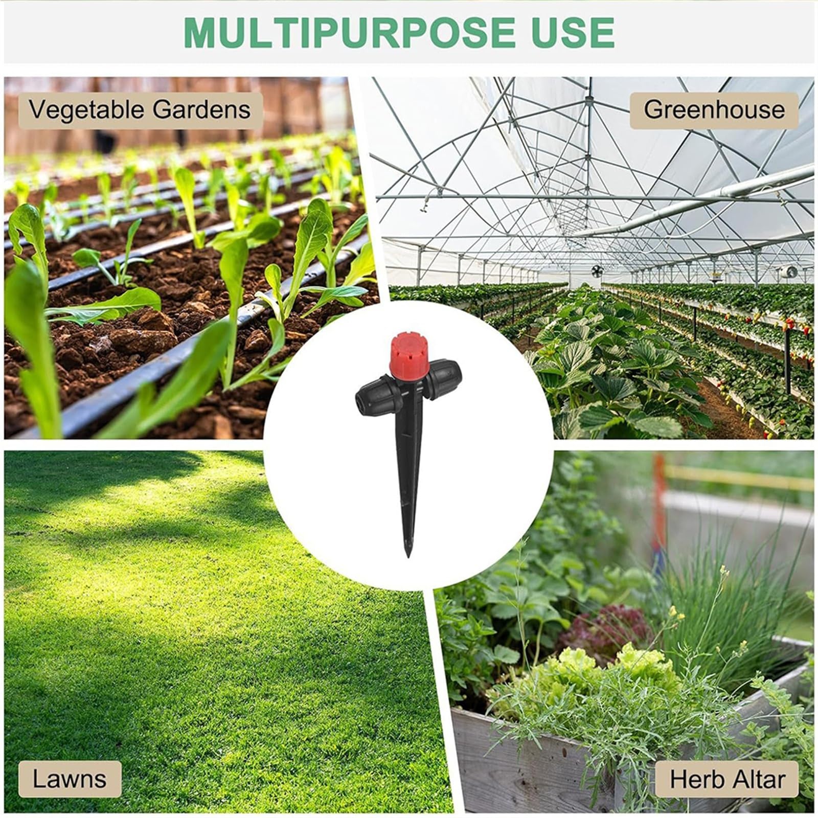 Arroseur à Pulsation Émetteur d'irrigation Goutte à par Aspersion sur Piquet